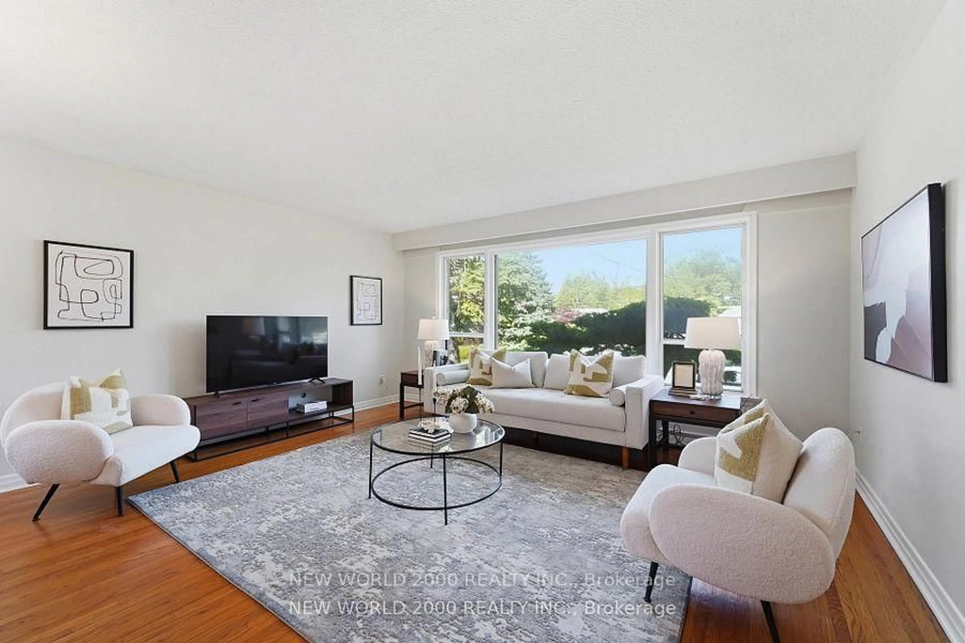 Living room with furniture, unknown for 145 Elvaston Dr, Toronto Ontario M4A 1N8