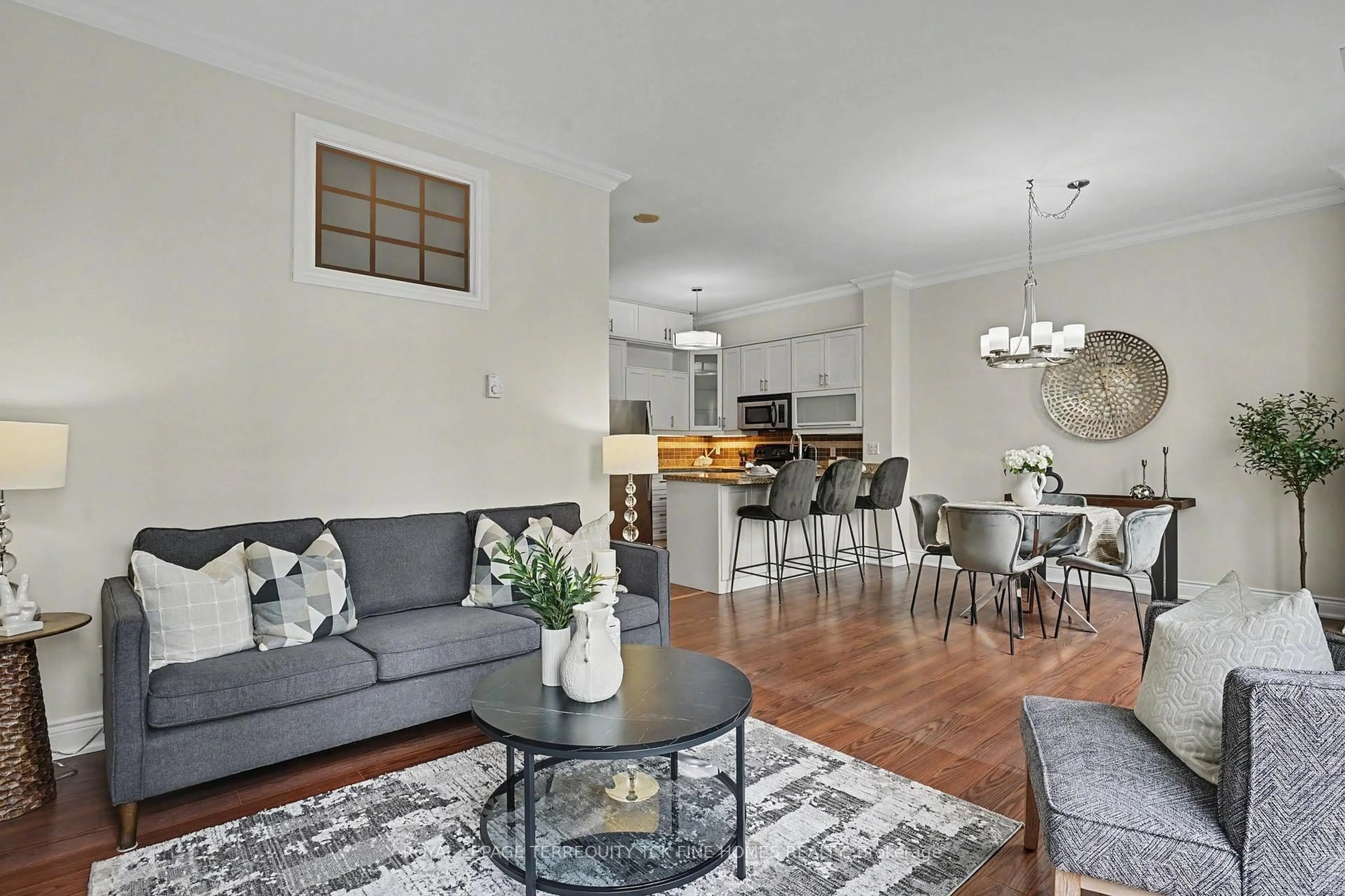 Living room with furniture, unknown for 7 King St #2105, Toronto Ontario M5C 3C5