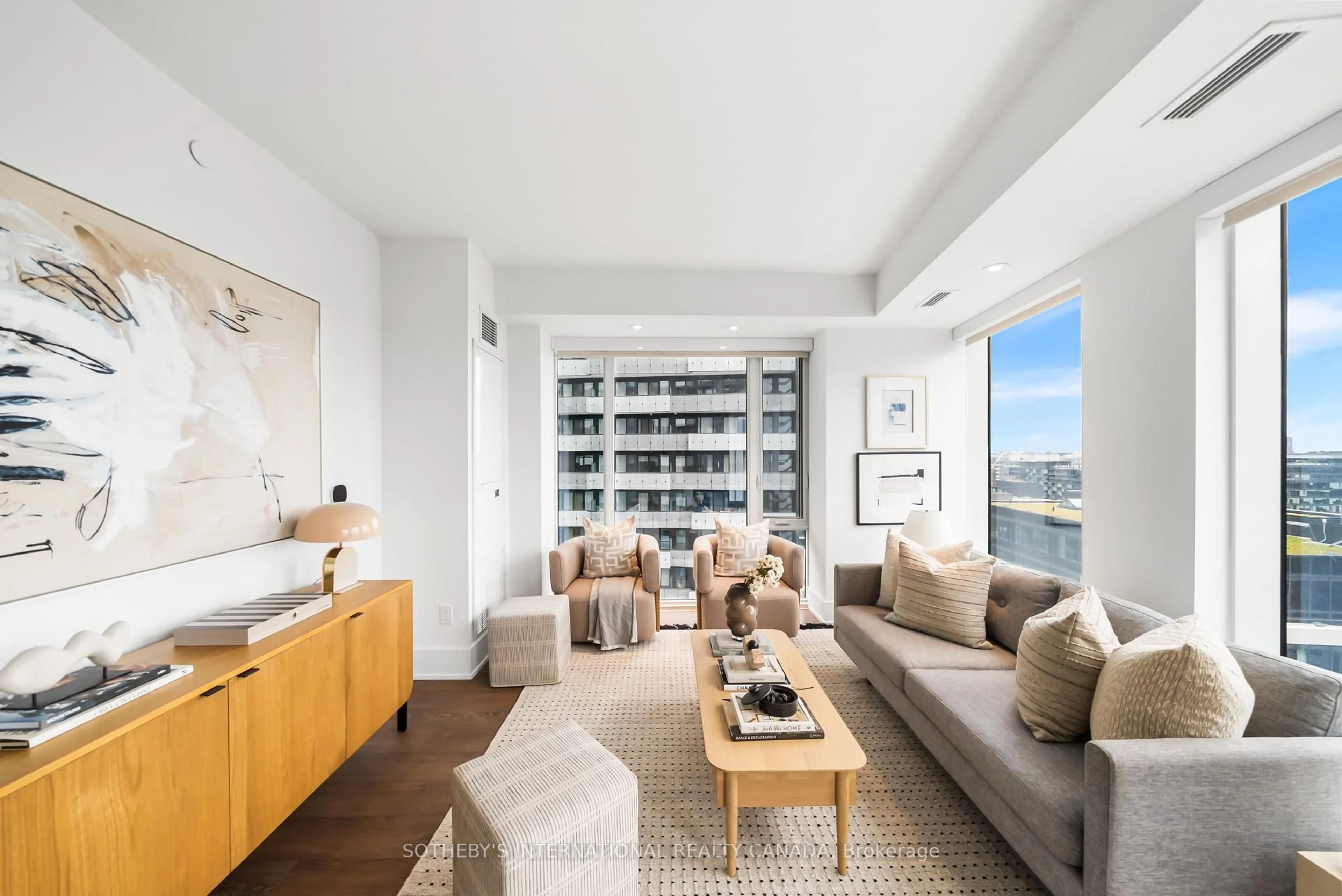 Living room with furniture, unknown for 470 Front St #1505, Toronto Ontario M5V 0K5