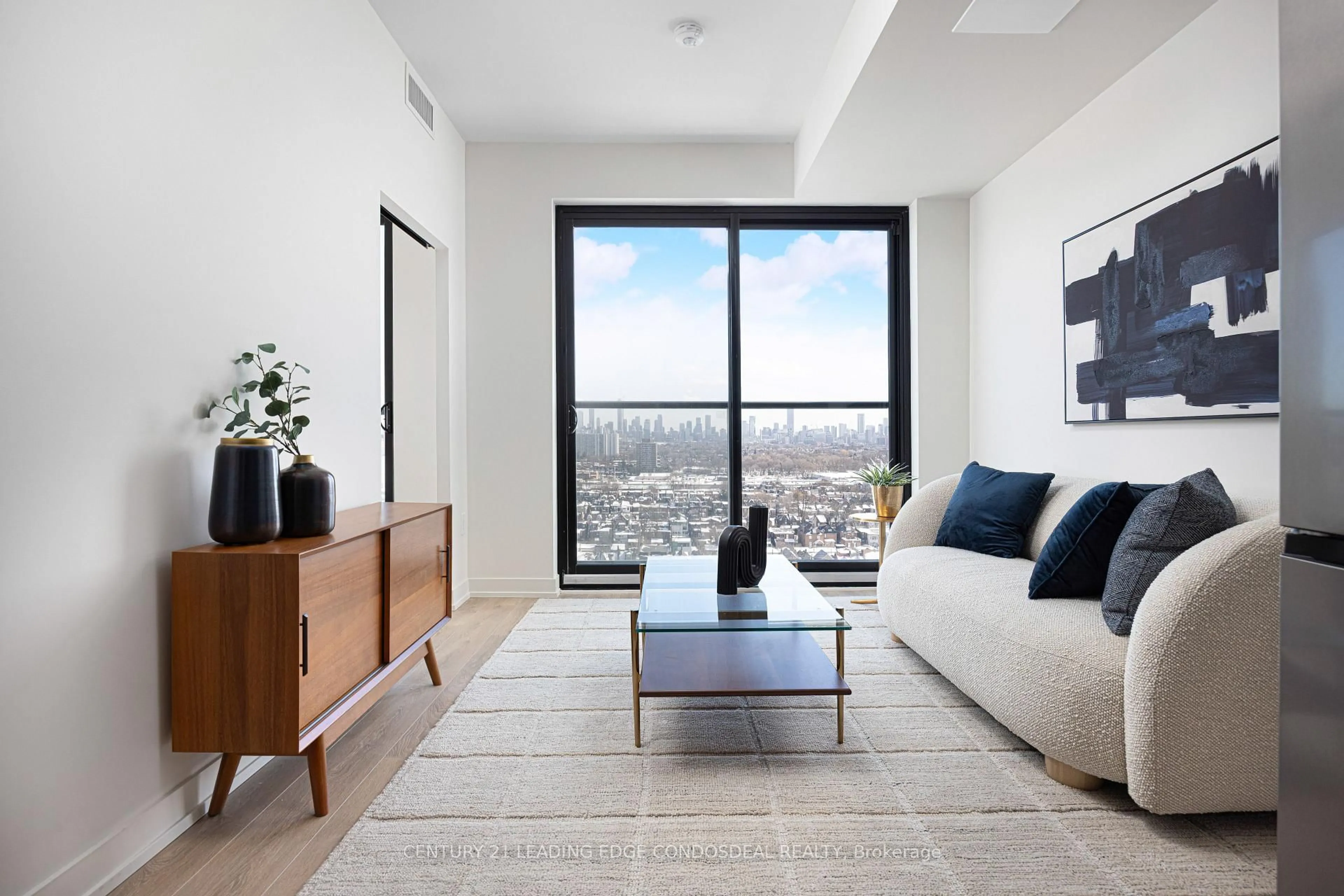 Living room with furniture, unknown for 181 Sterling Rd #1610, Toronto Ontario M6R 2B2