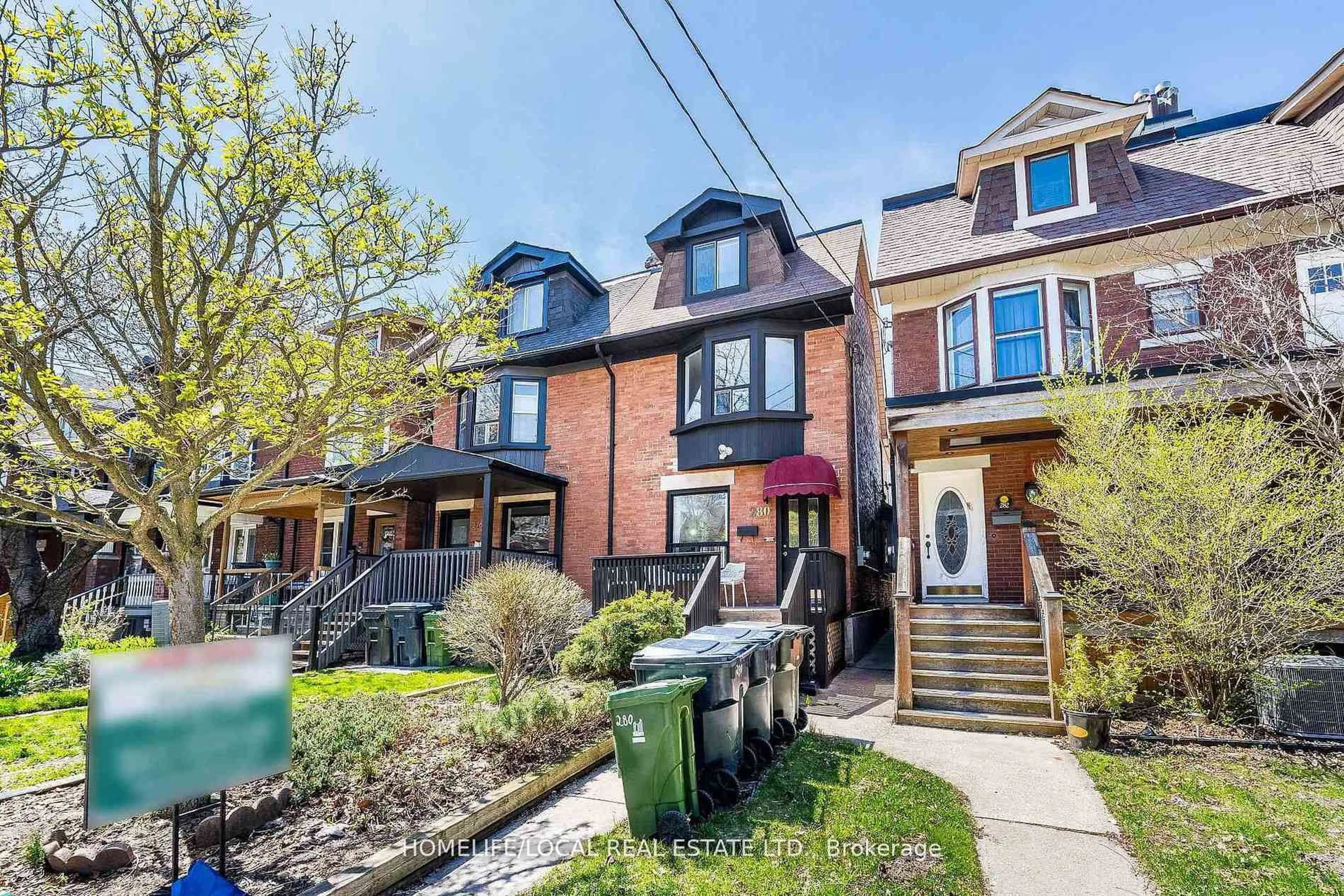 Home with brick exterior material, street for 280 St Clarens Ave, Toronto Ontario M6H 3W3