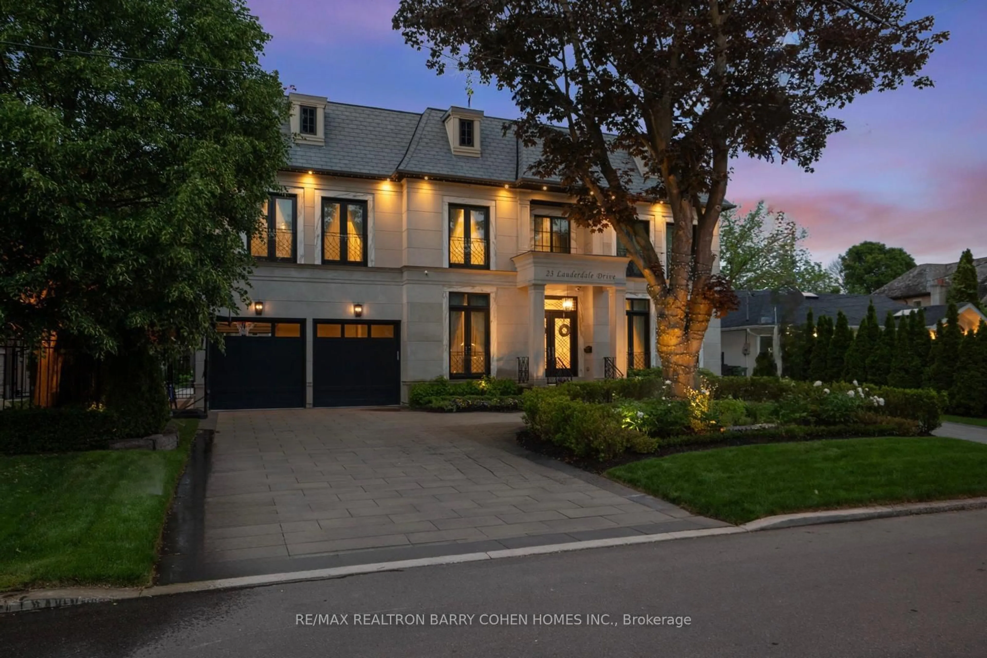Home with brick exterior material, street for 23 Lauderdale Dr, Toronto Ontario M2L 2A8
