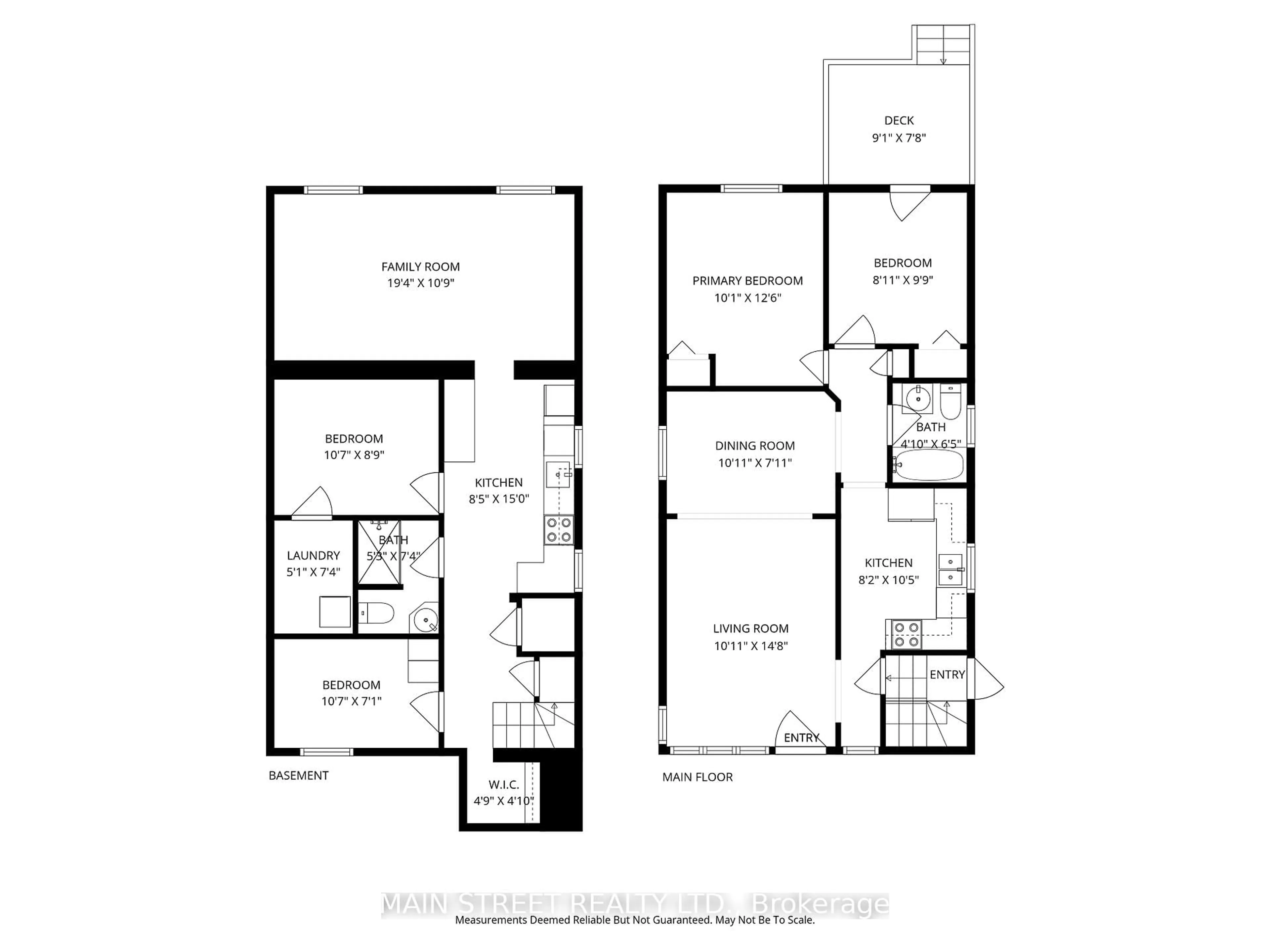 Floor plan for 595 Northcliffe Blvd, Toronto Ontario M6E 3L6