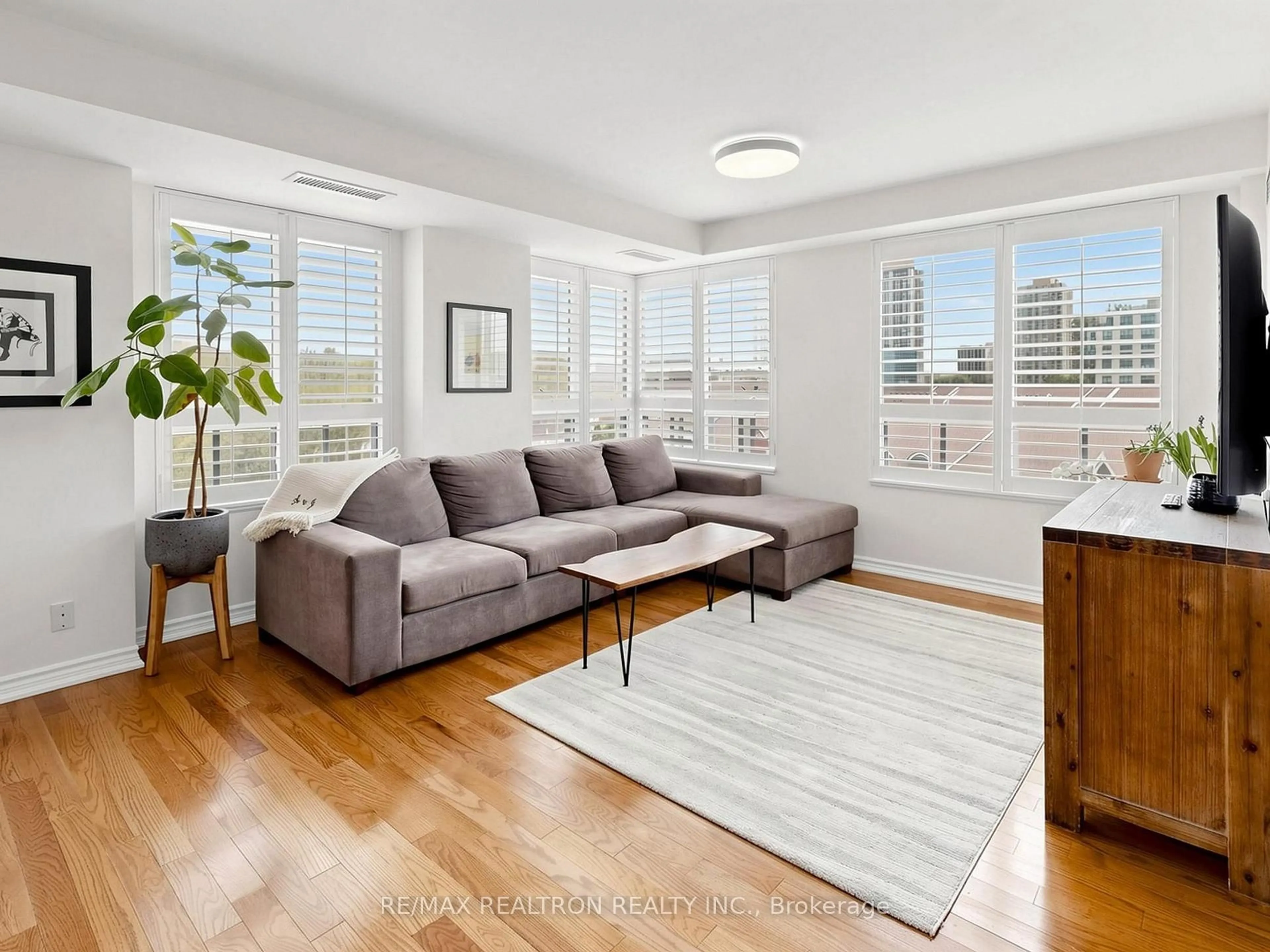 Living room with furniture, unknown for 16 Dallimore Circ #414, Toronto Ontario M3C 4C4