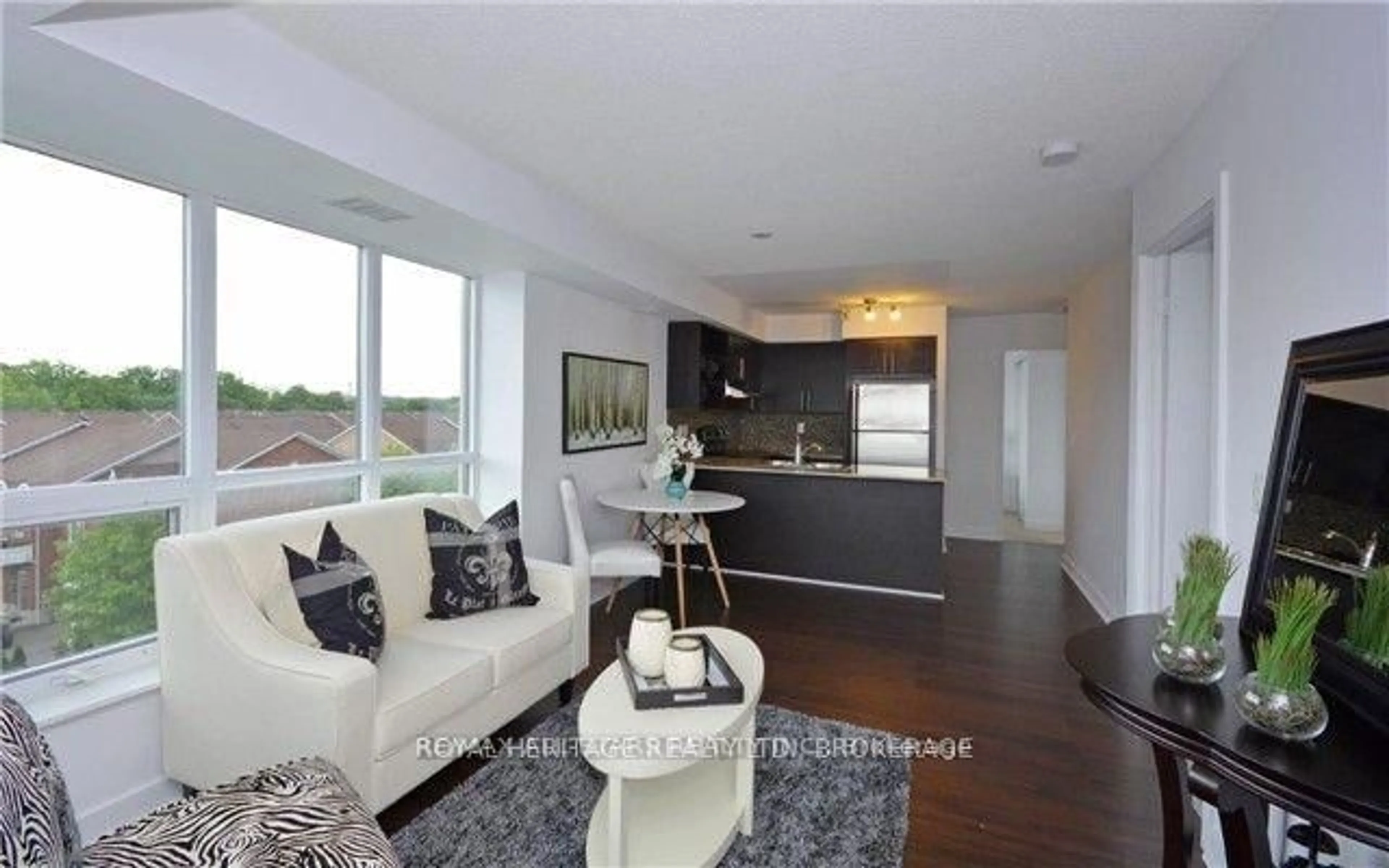 Living room with furniture, unknown for 120 Dallimore Circ #424, Toronto Ontario M3C 4J1