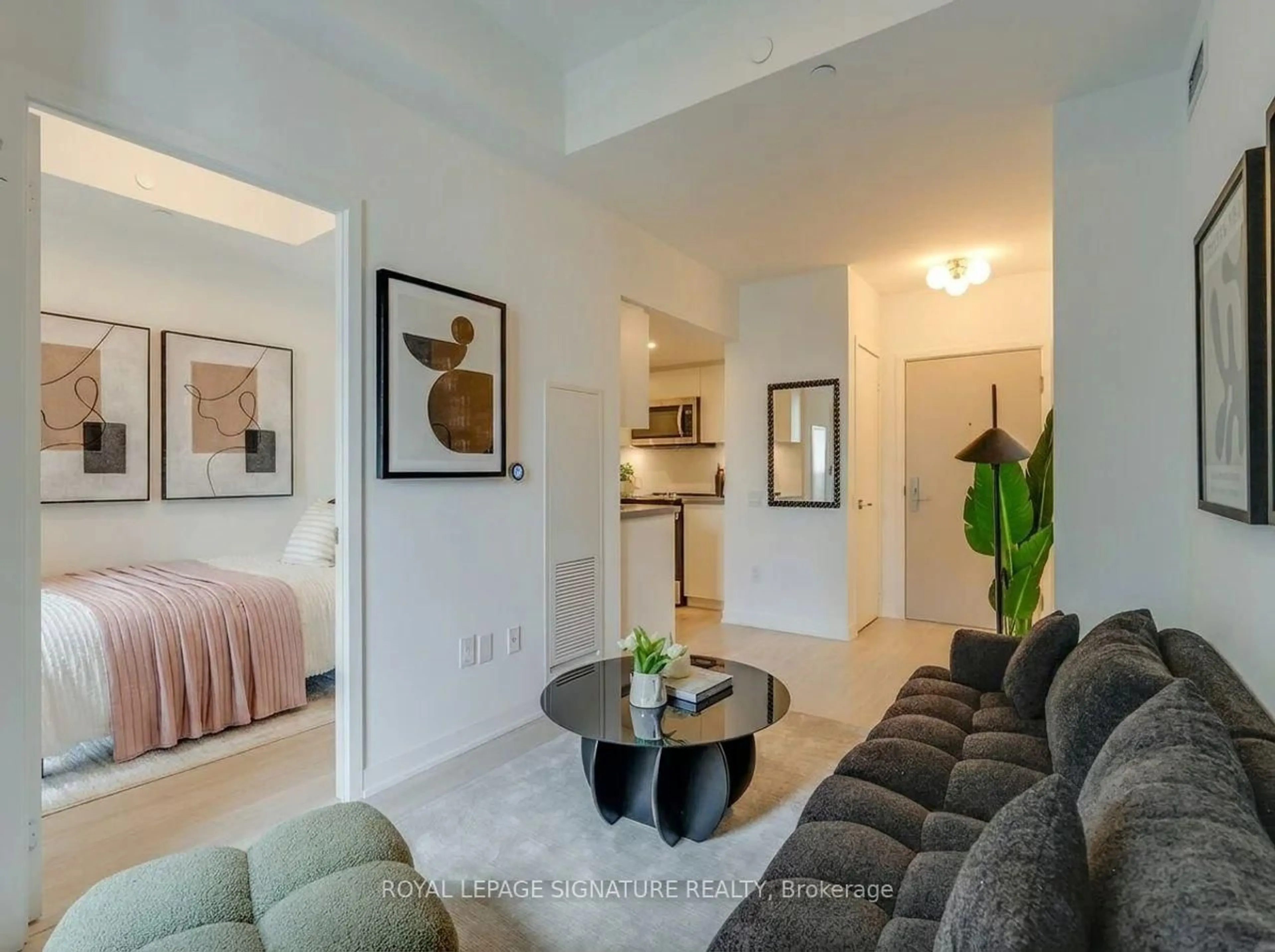 Living room with furniture, unknown for 500 Wilson Ave #523, Toronto Ontario M3H 0E5