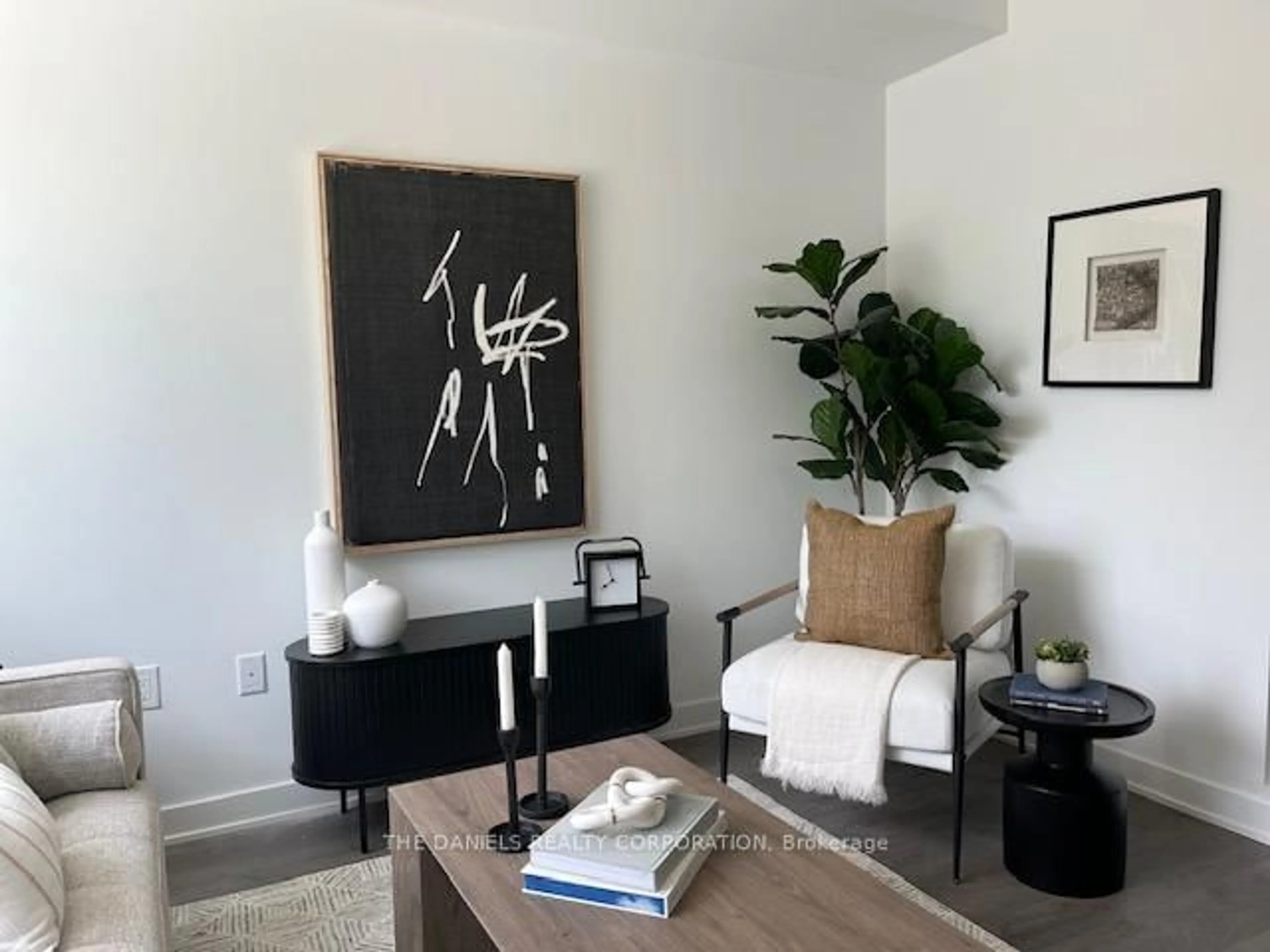 Living room with furniture, unknown for 10 Oak St #102, Toronto Ontario M5A 0Z1