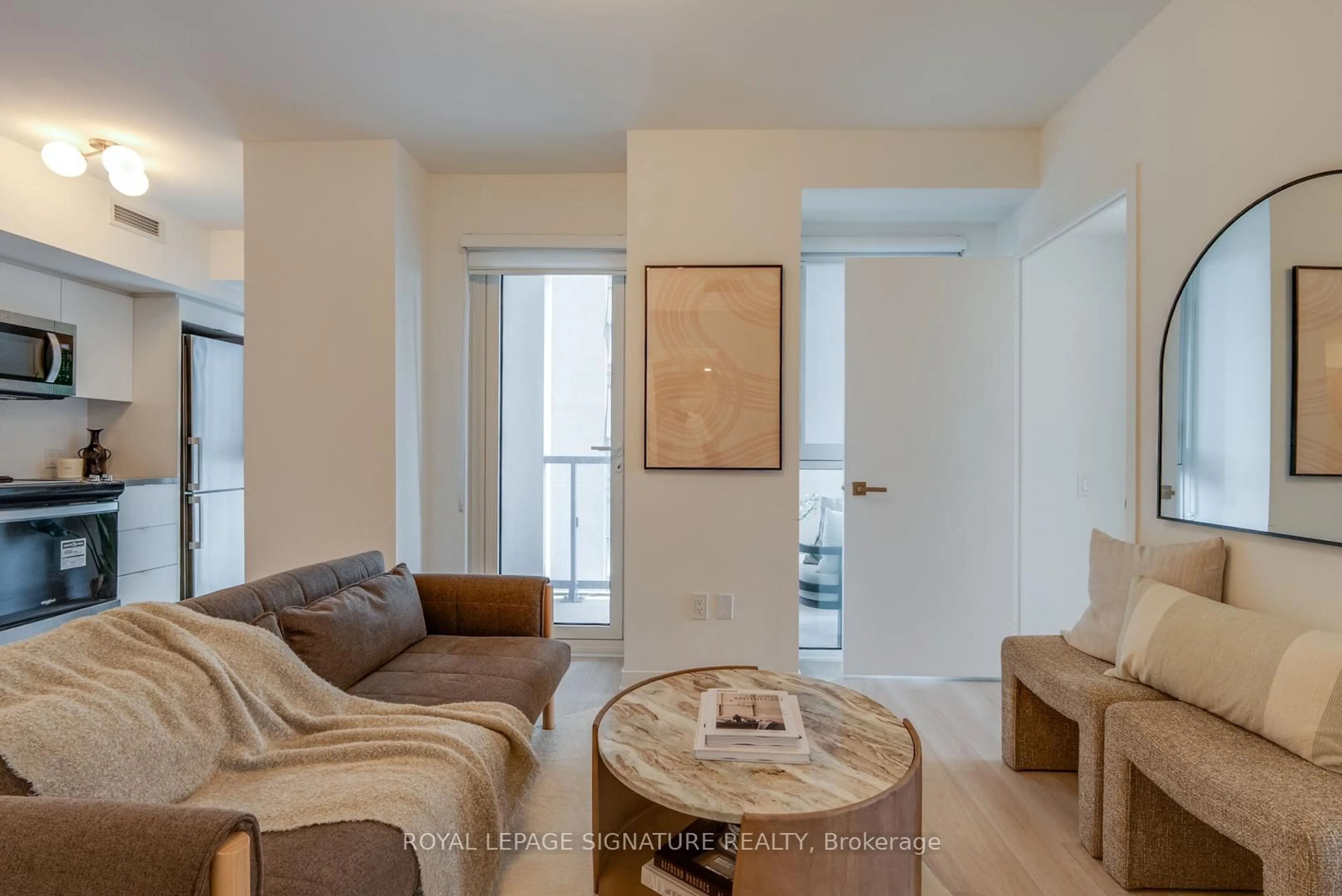 Living room with furniture, unknown for 500 Wilson Ave #616, Toronto Ontario M3H 0E5