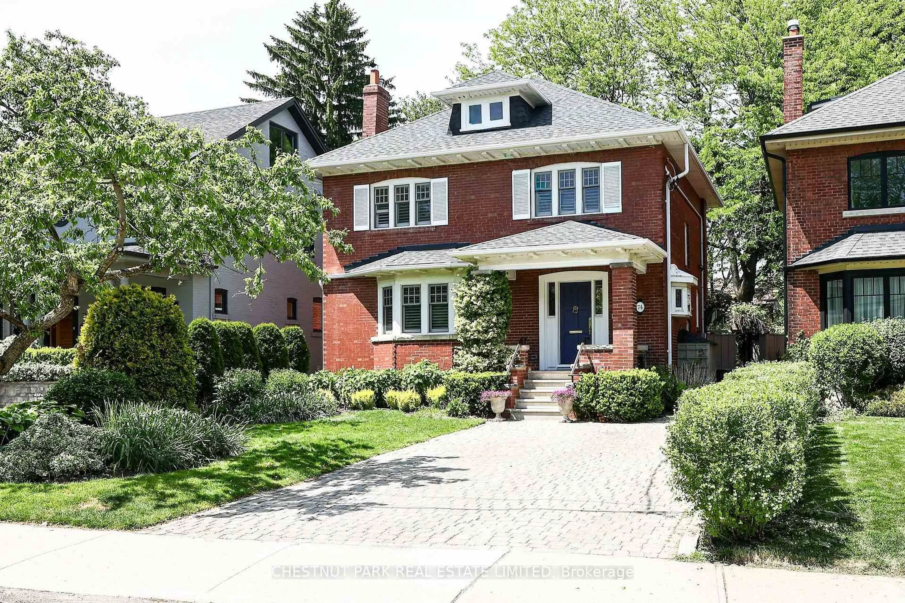 Home with brick exterior material, street for 74 Chatsworth Dr, Toronto Ontario M4R 1R7