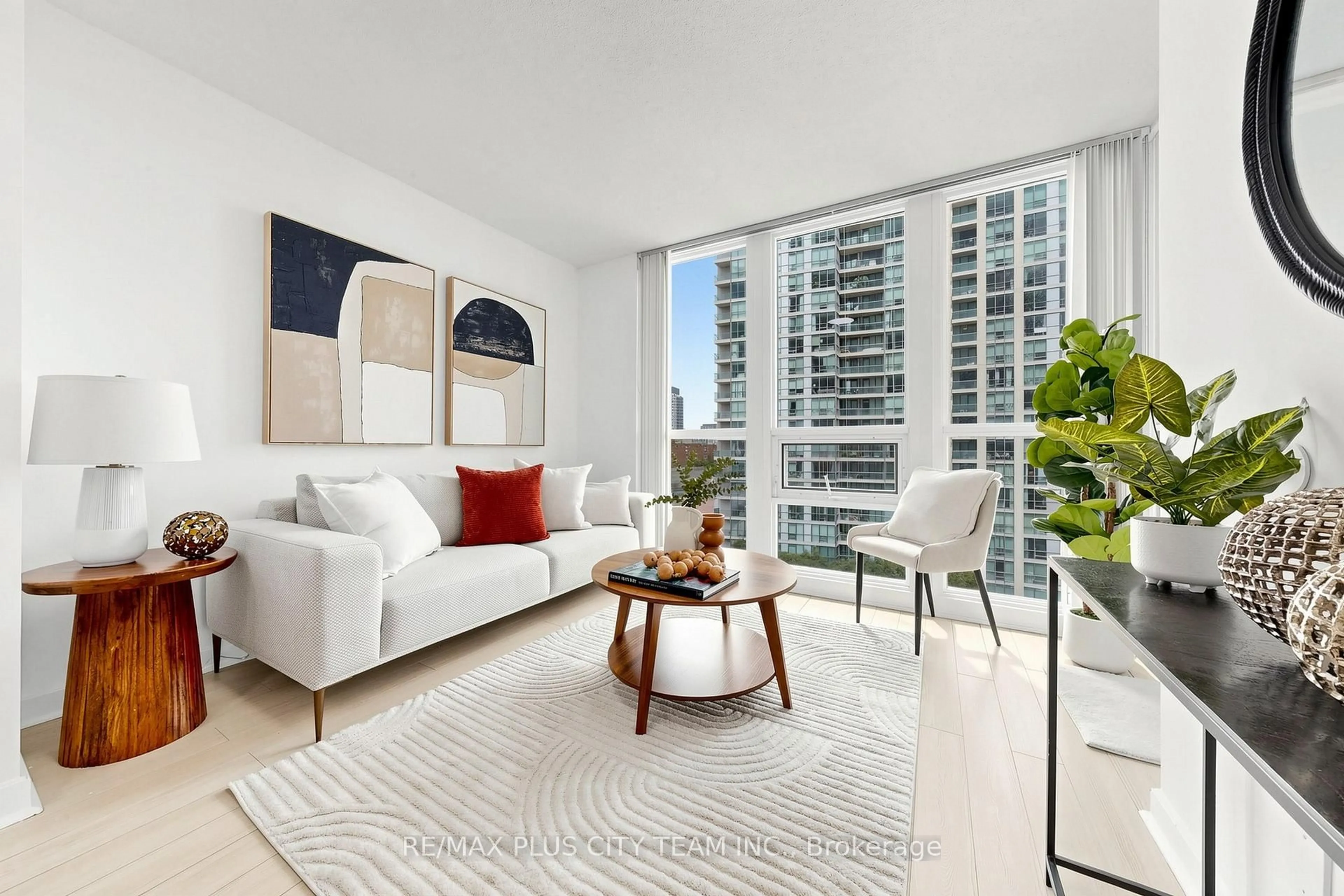Living room with furniture, unknown for 18 Harbour St #1206, Toronto Ontario M5J 2Z6