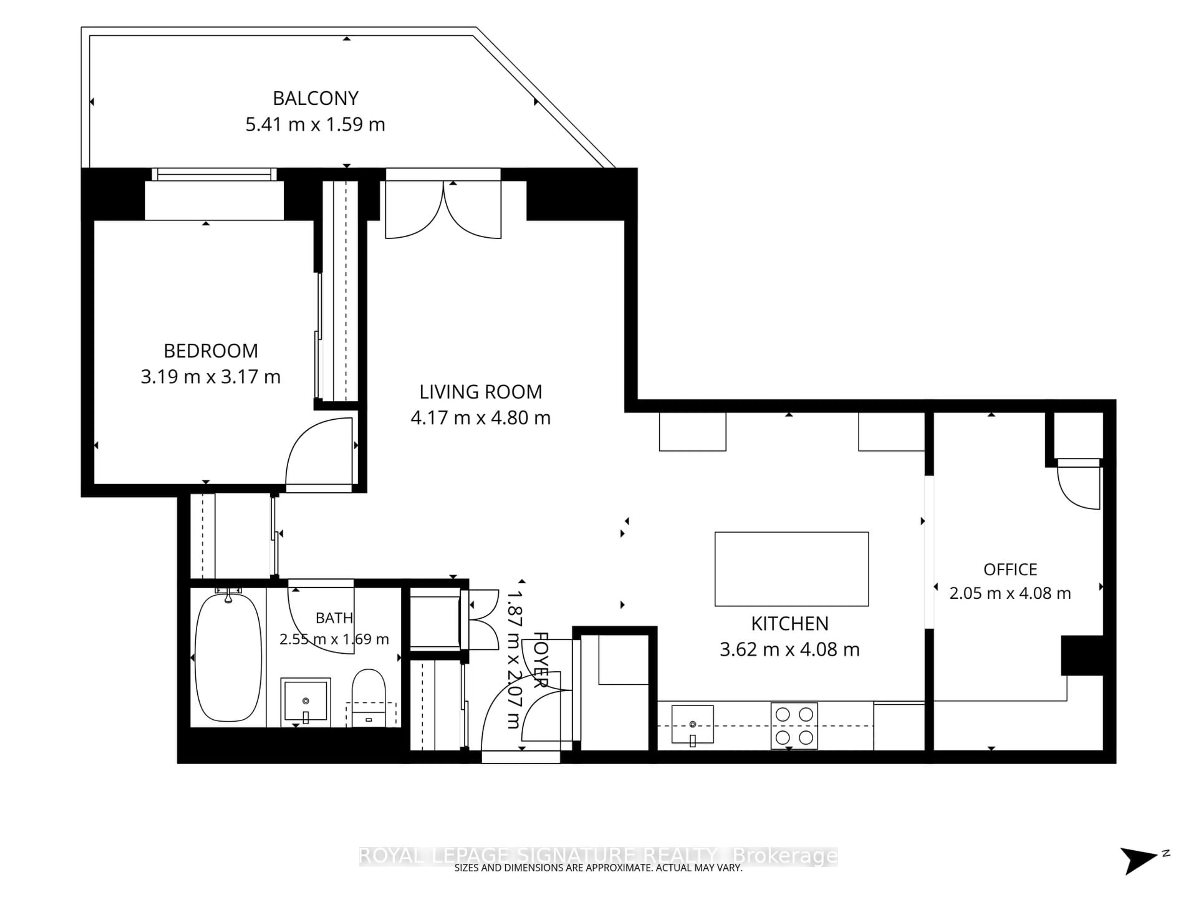 Floor plan for 22 Leader Lane #515, Toronto Ontario M5E 0B2