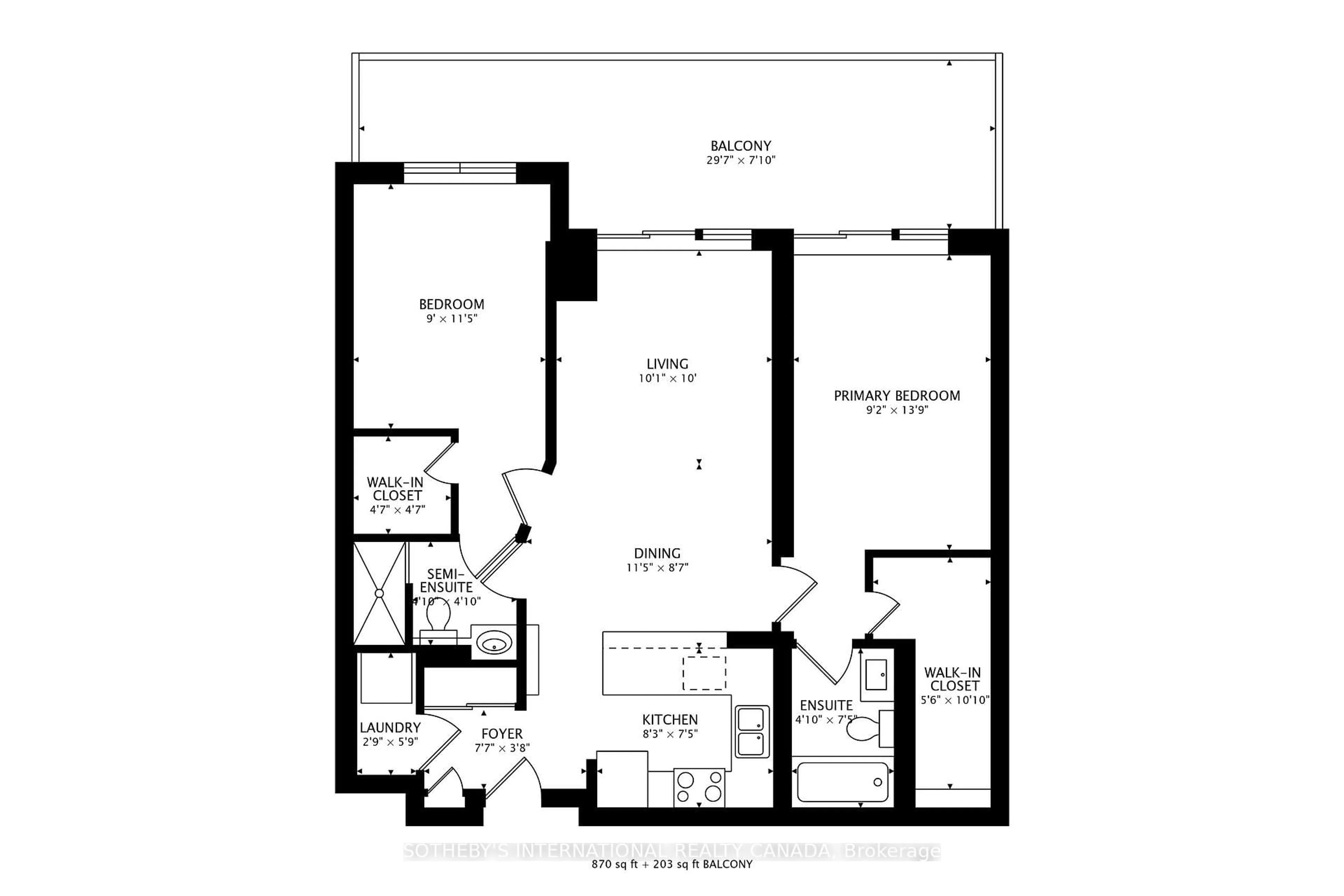 Floor plan for 18 Stafford St #PH10, Toronto Ontario M5V 3W4