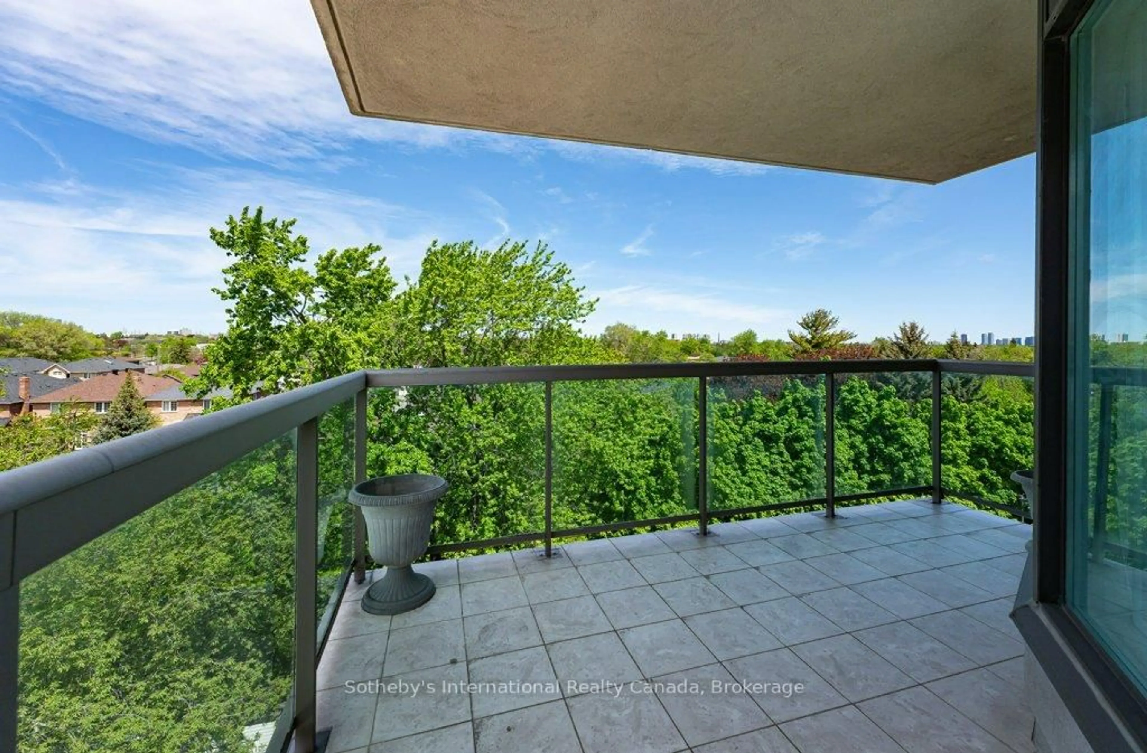 Balcony in the apartment, unknown for 890 Sheppard Ave #514, Toronto Ontario M3H 6B9