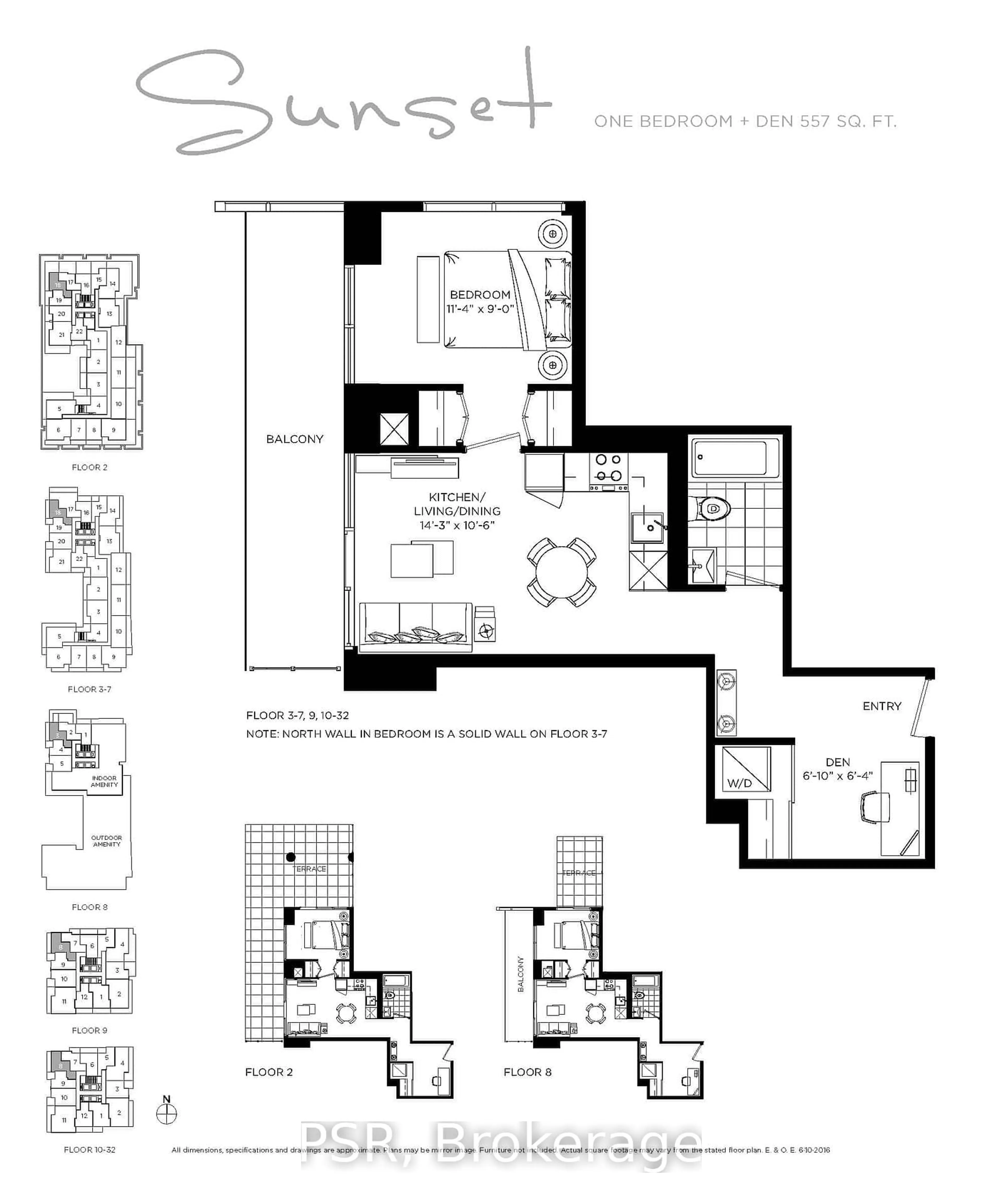 Floor plan for 20 O'Neill Rd #634, Toronto Ontario M3C 0R2