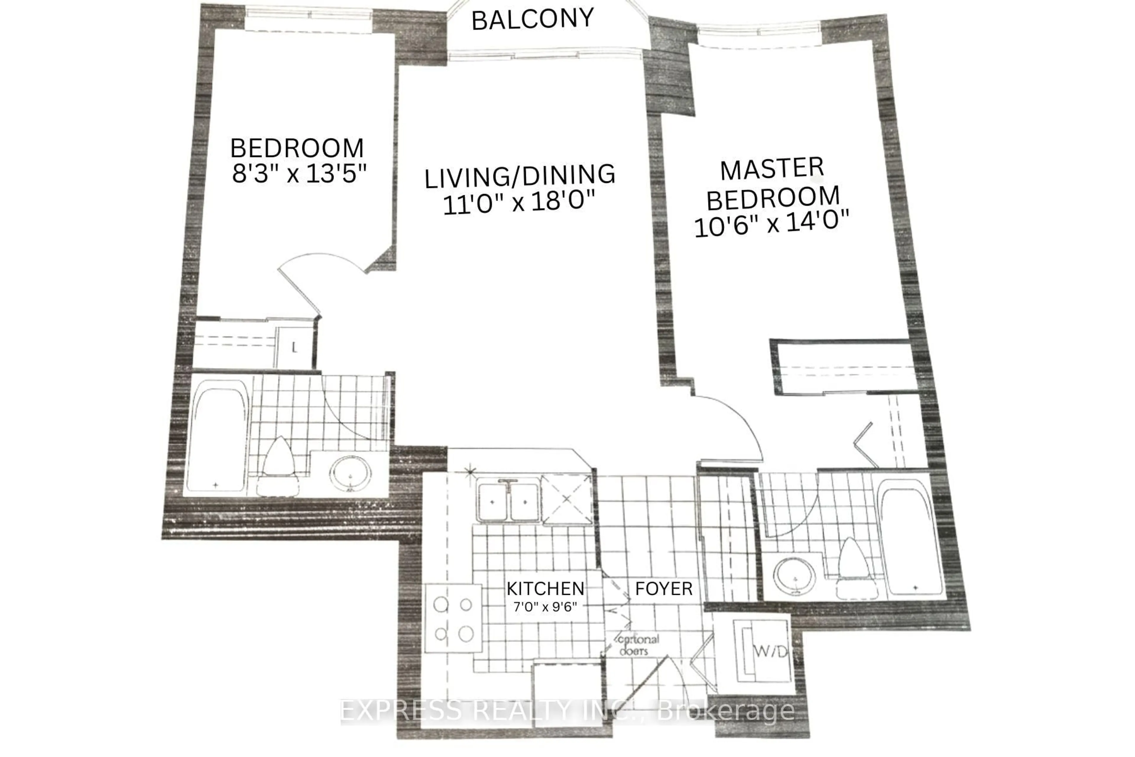 Floor plan for 8 Pemberton Ave #900, Toronto Ontario M2M 1Y1