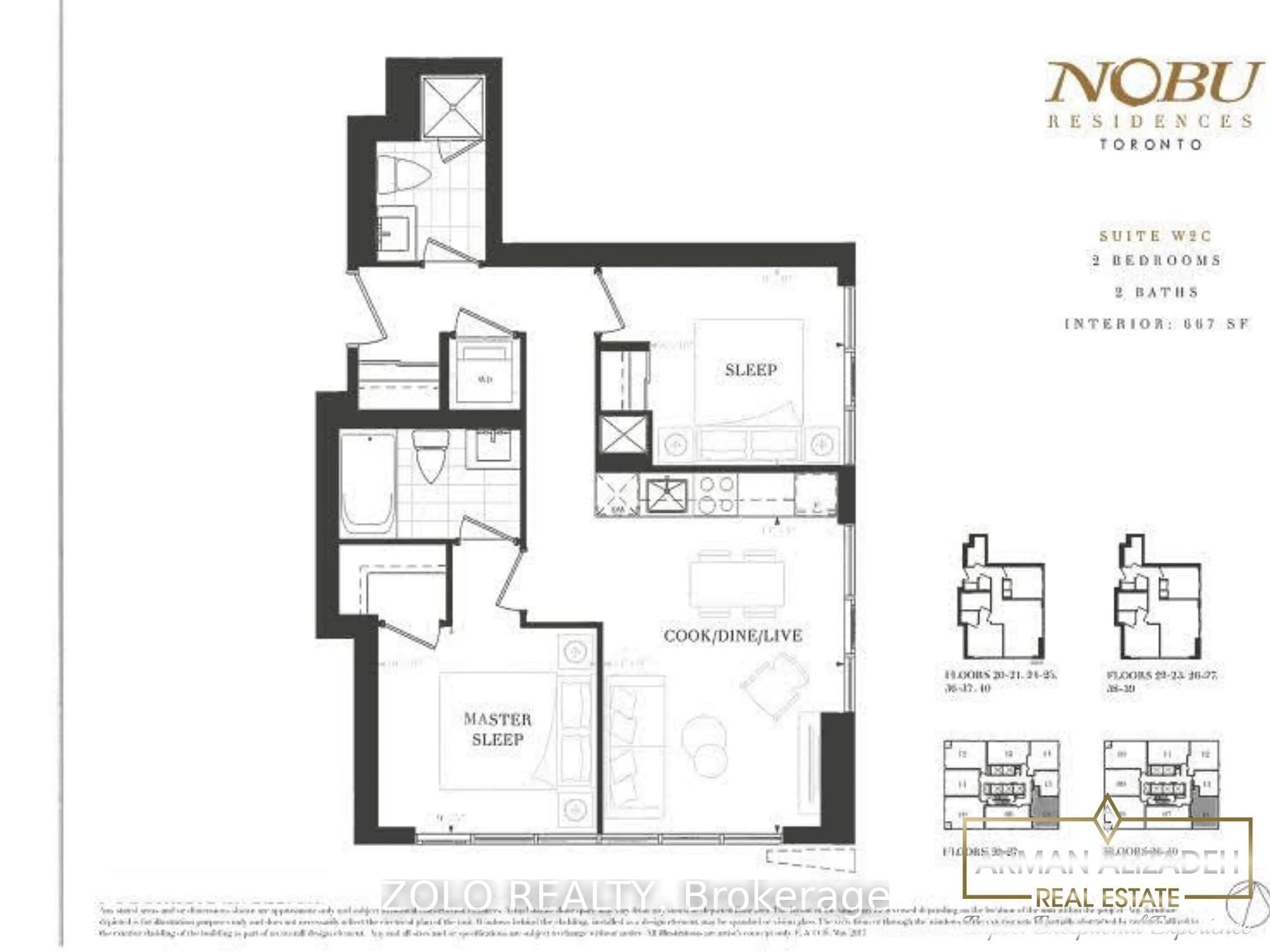 Floor plan for 35 Mercer St #2616, Toronto Ontario M5V 1H2