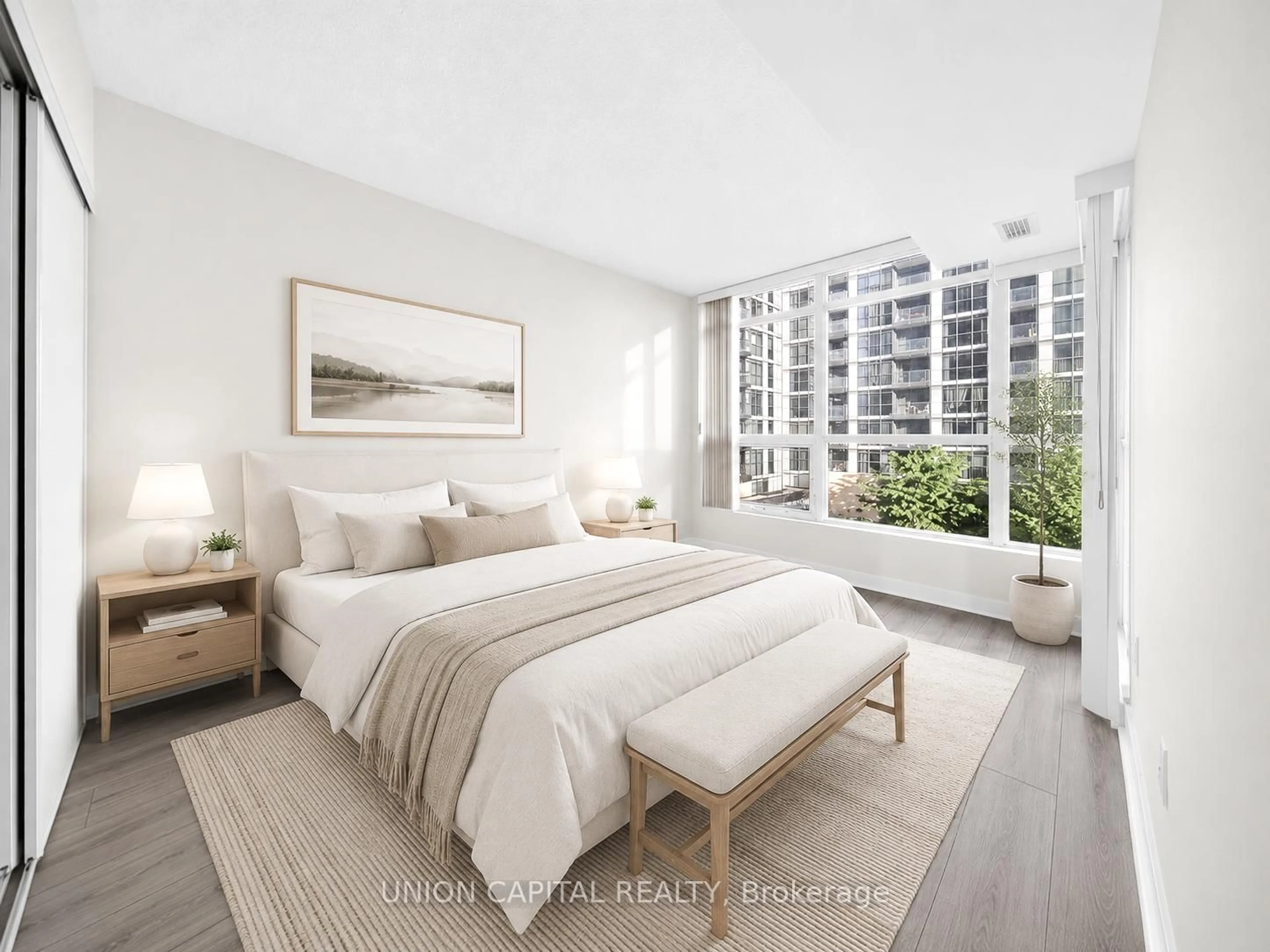 Bedroom with bed, unknown for 15 Singer Crt #315, Toronto Ontario M2K 0B1