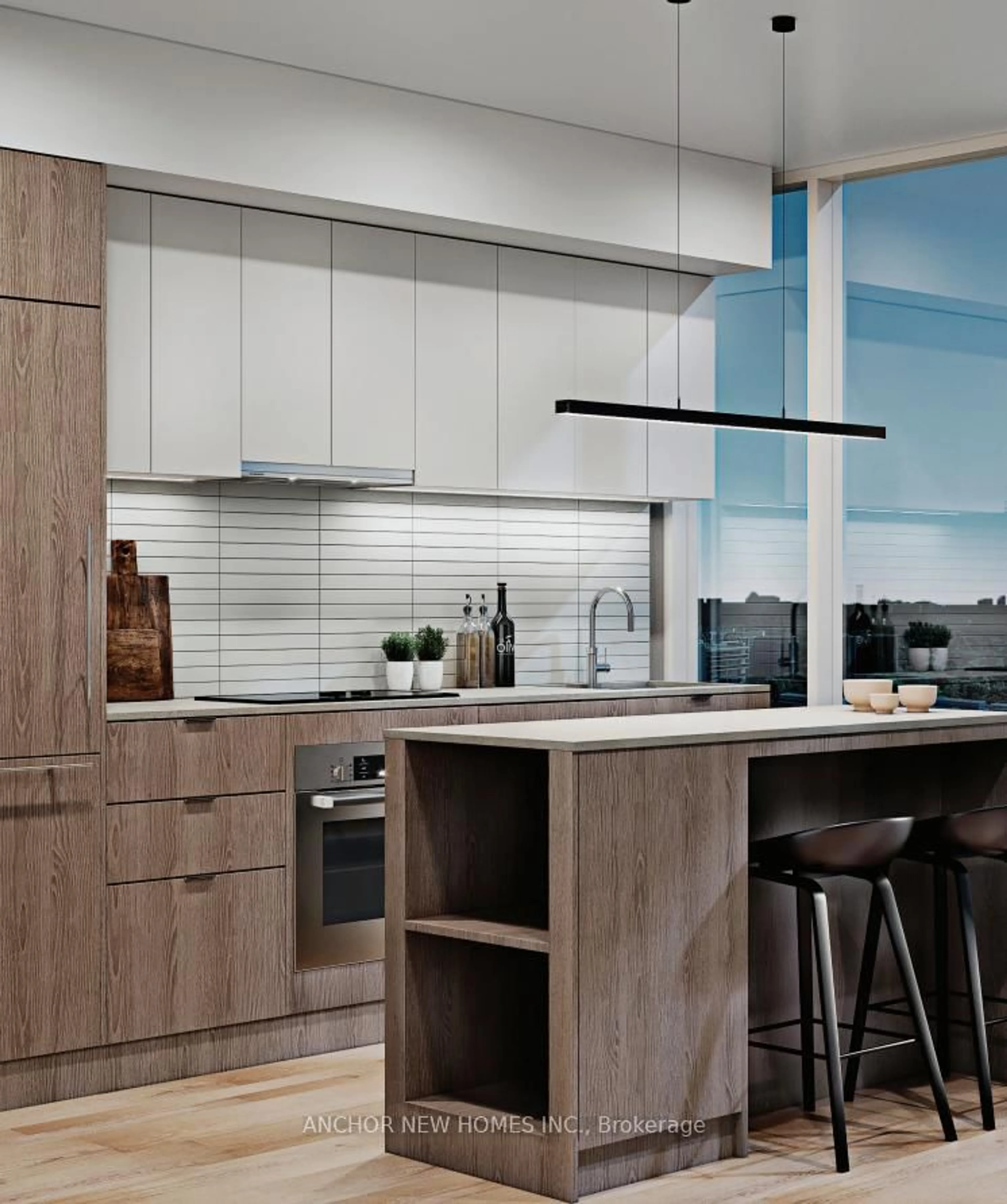 Contemporary kitchen, unknown for 25 St Dennis Dr #1811, Toronto Ontario M3C 1G7
