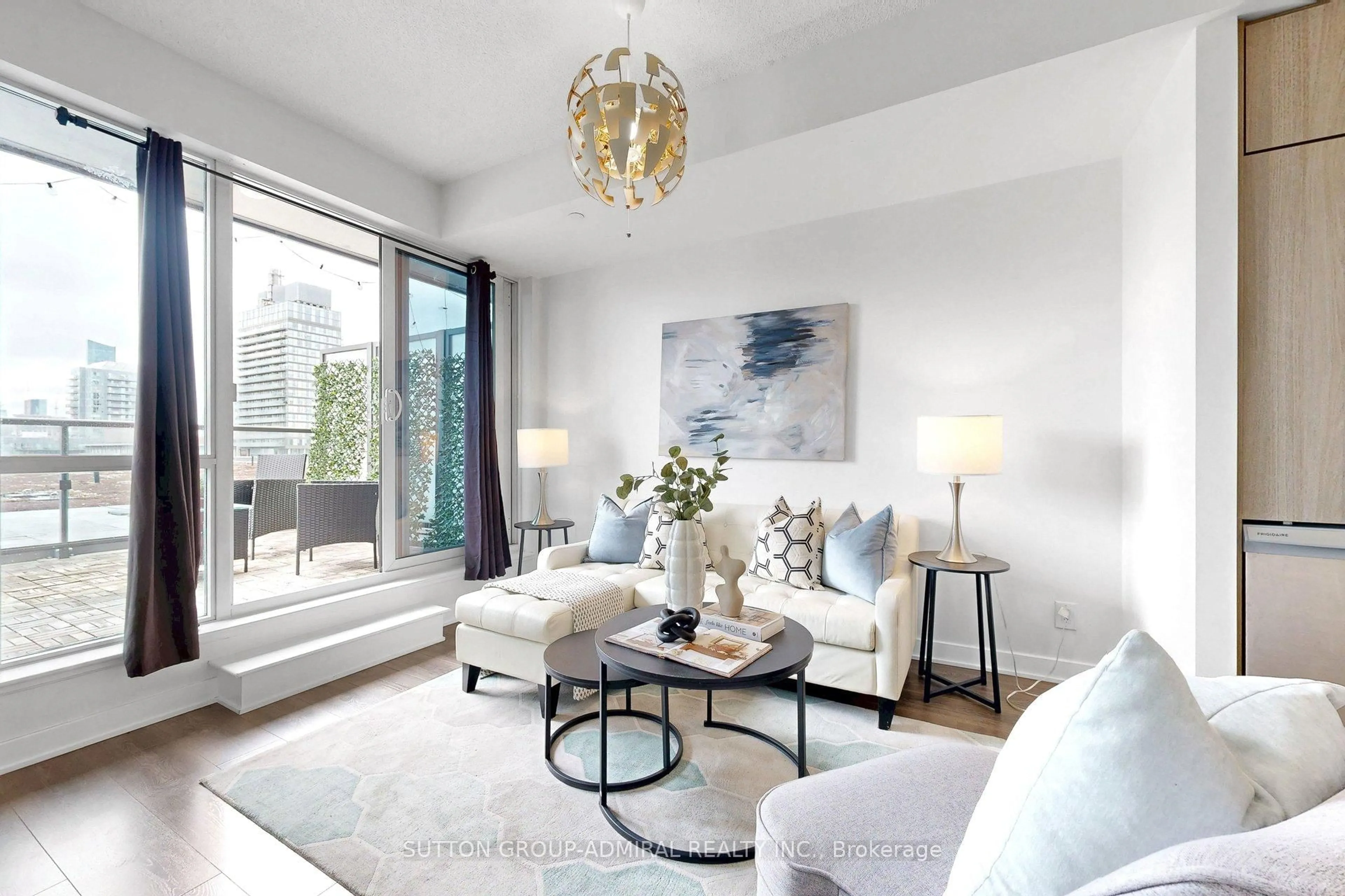 Living room with furniture, unknown for 170 Sumach St #907, Toronto Ontario M5A 0C3