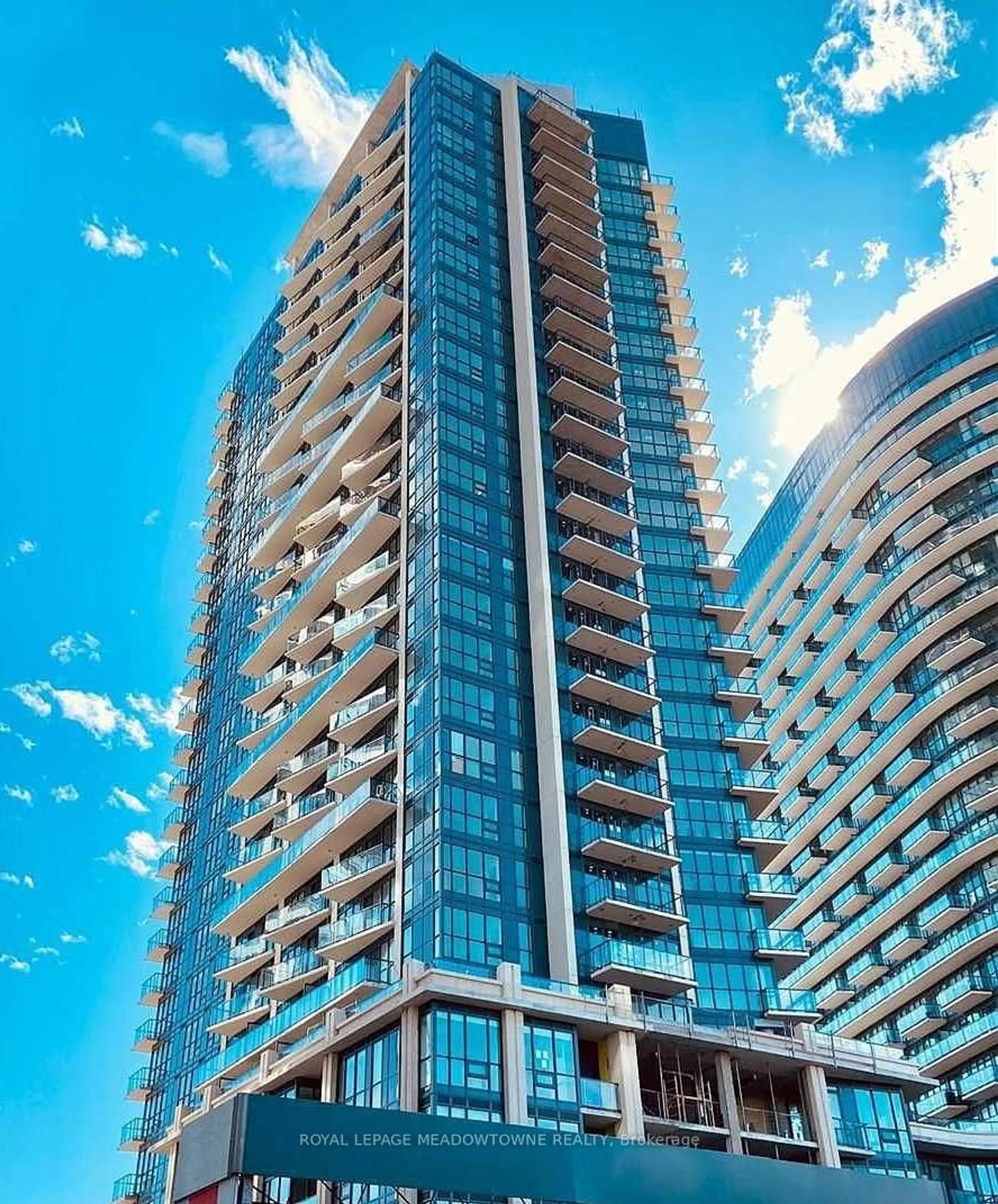 Balcony in the apartment, city buildings view from balcony for 49 East Liberty St #1809, Toronto Ontario M6L 0B2