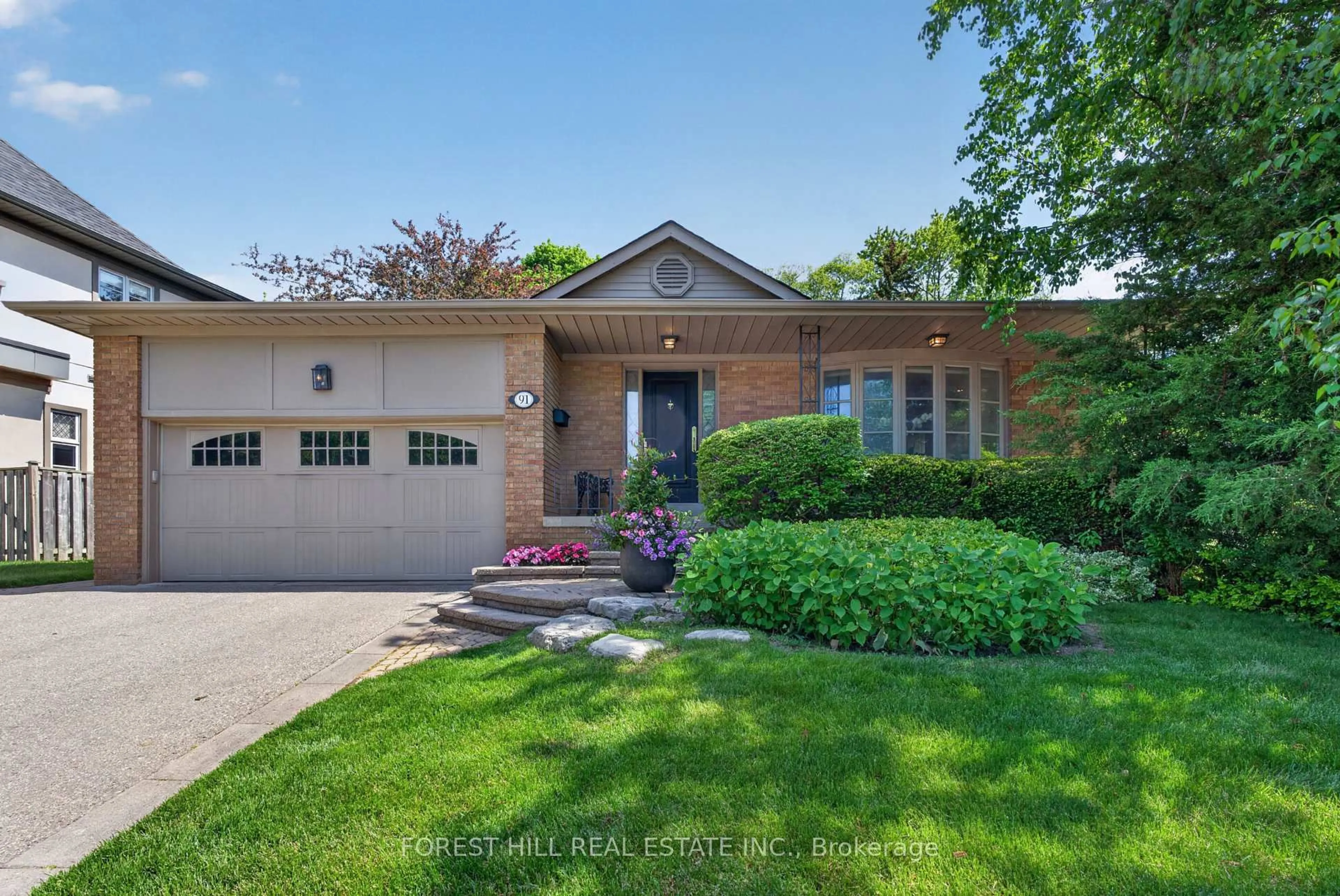 Home with brick exterior material, street for 91 Montressor Dr, Toronto Ontario M2P 1Z3