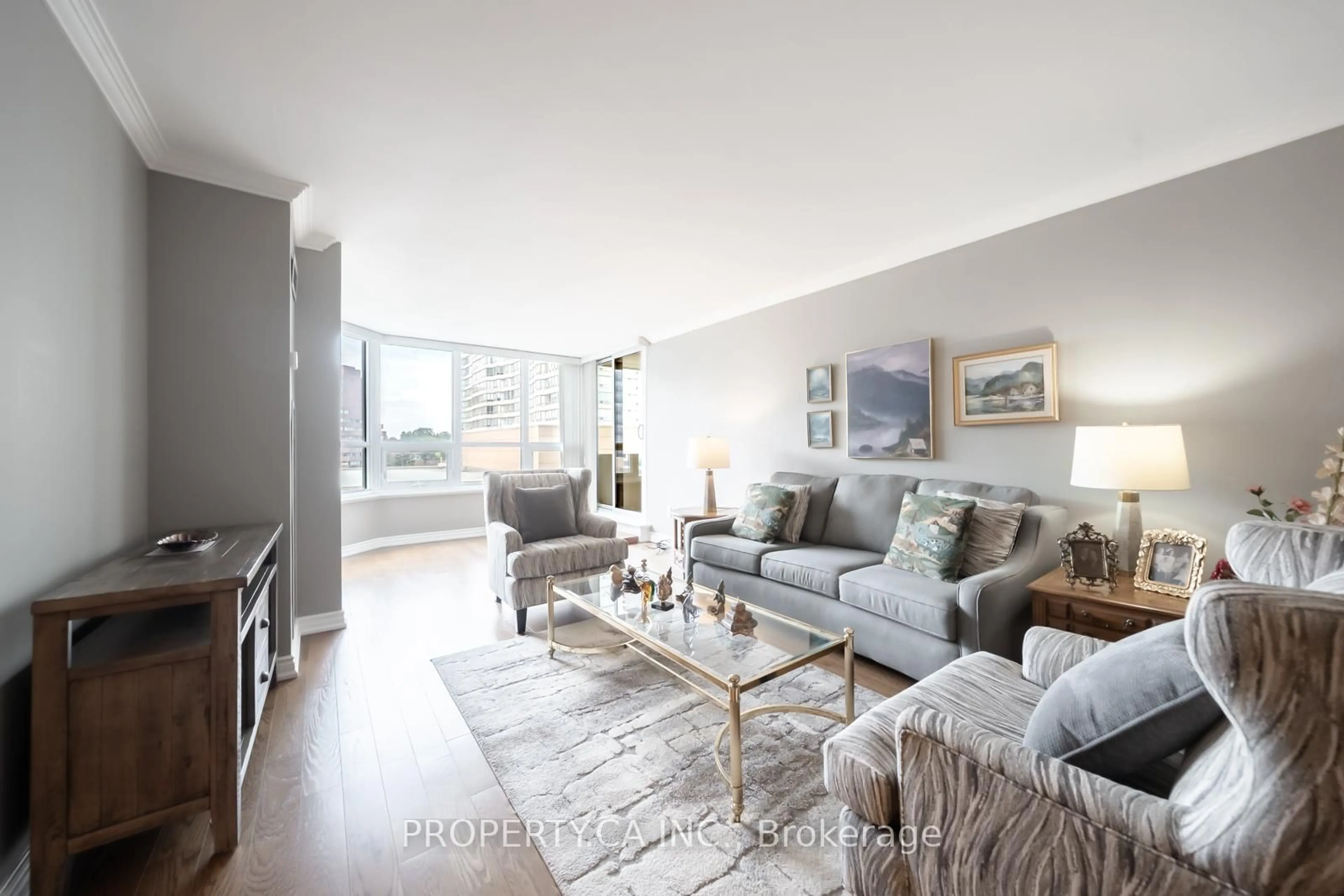 Living room with furniture, unknown for 65 Spring Garden Ave #604, Toronto Ontario M2N 6H9