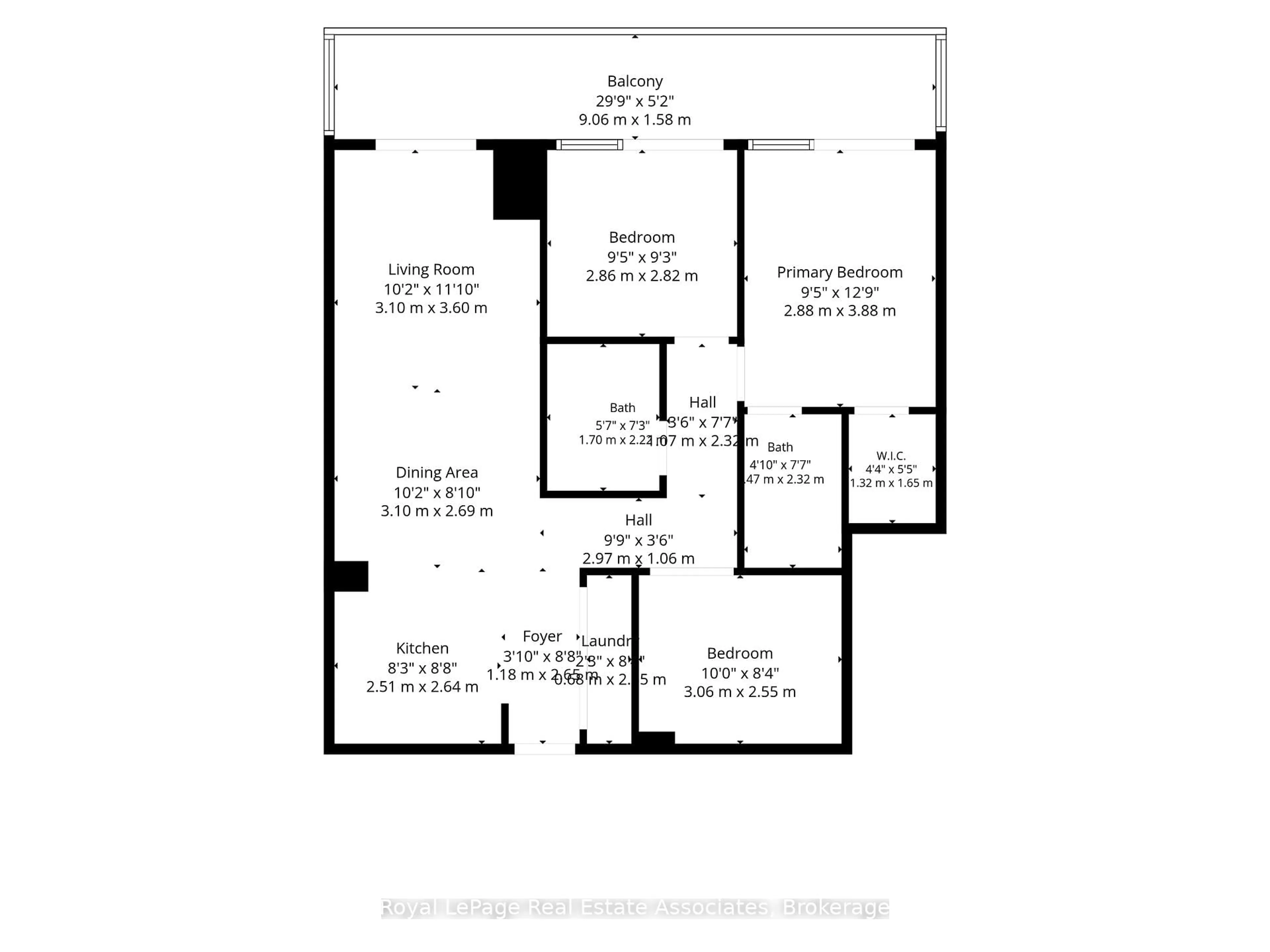 Floor plan for 825 Church St #610, Toronto Ontario M4W 3Z4