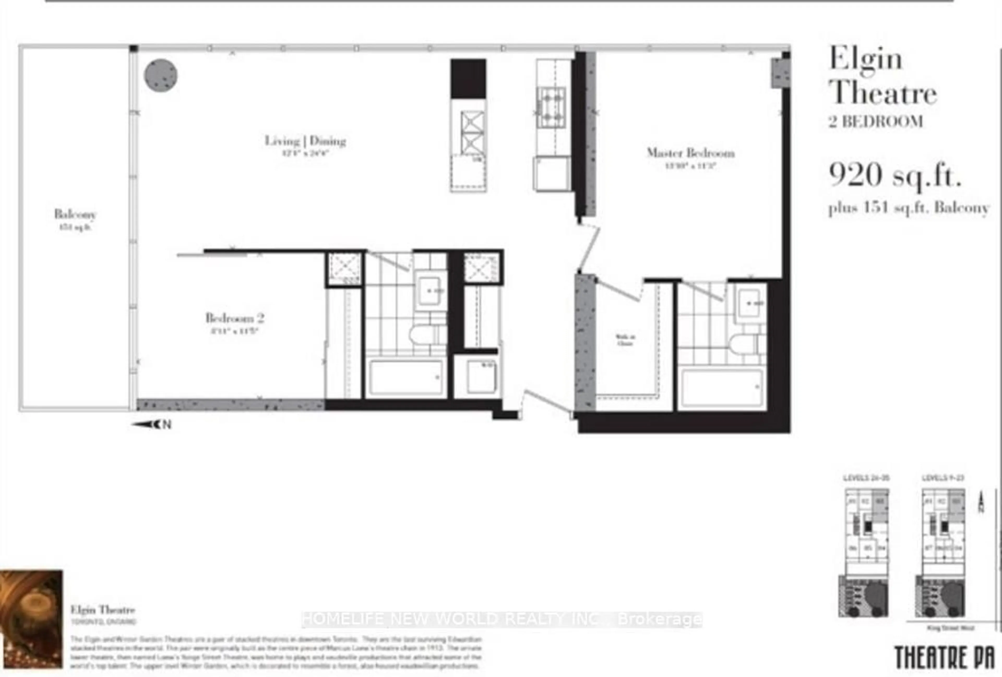 Floor plan for 224 King St #2703, Toronto Ontario M5H 0A6