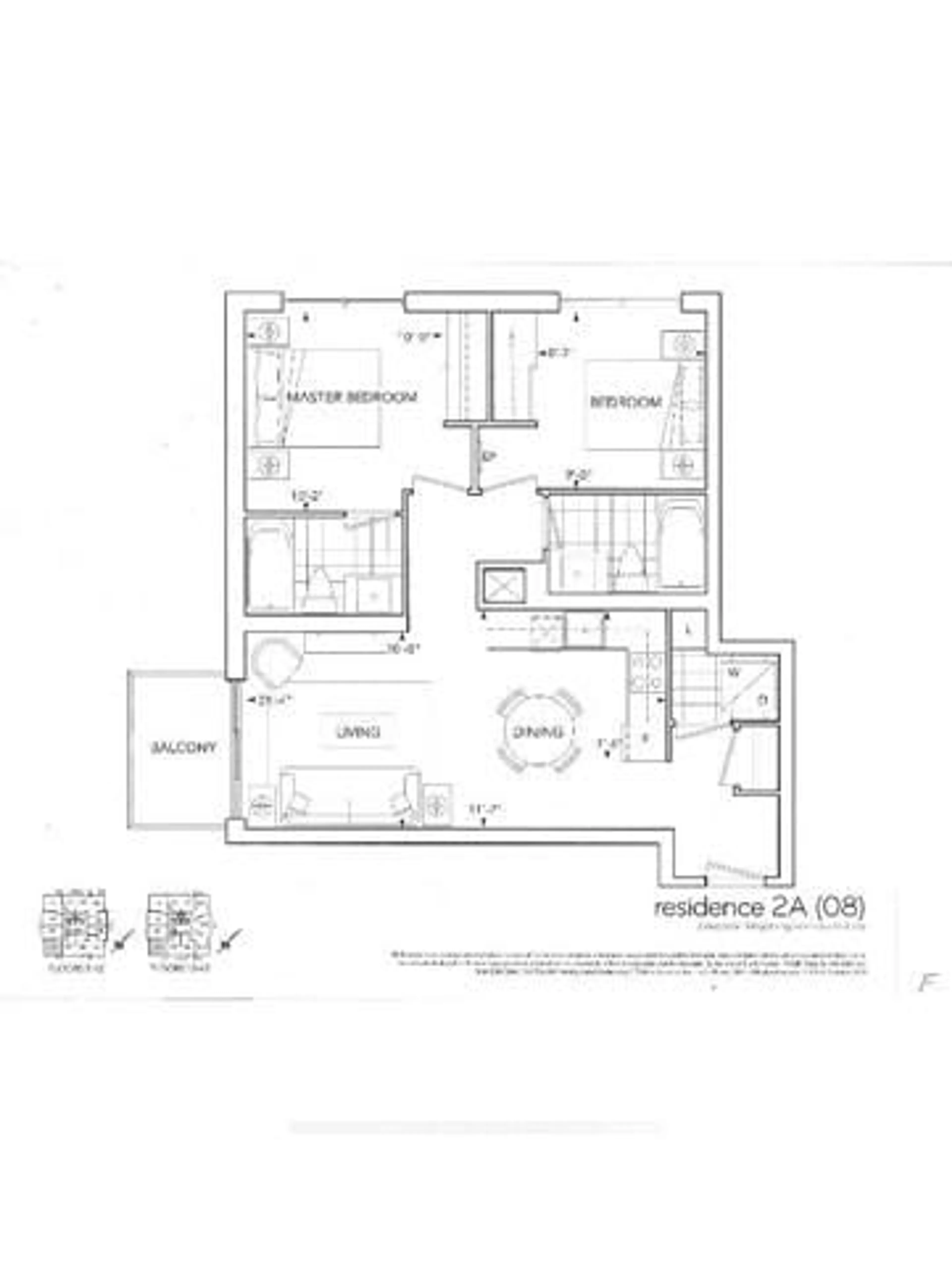 Floor plan for 55 Ann O'Reilly Rd #3608, Toronto Ontario M2J 0E1