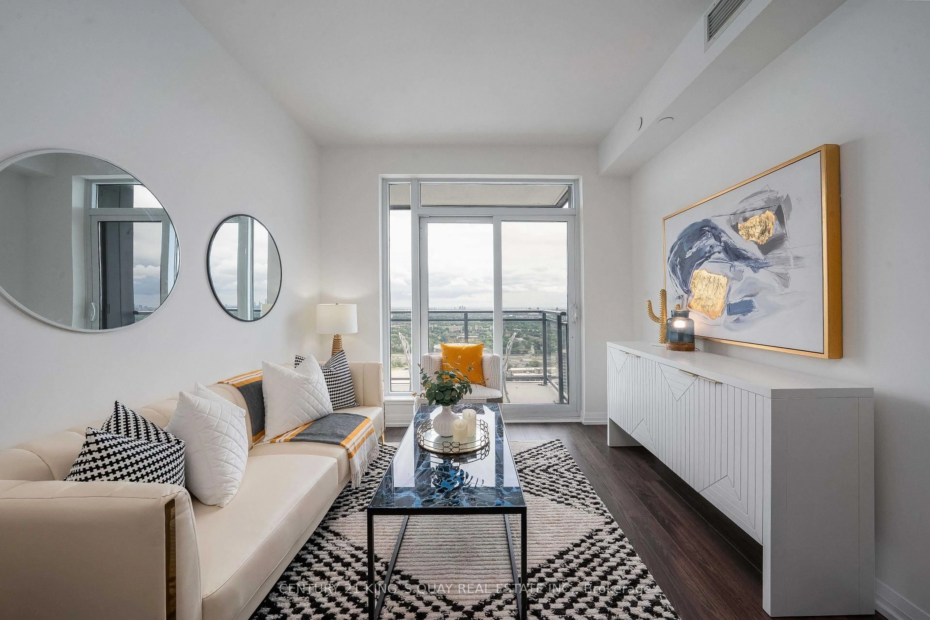Living room with furniture, unknown for 55 Ann O'Reilly Rd #3608, Toronto Ontario M2J 0E1