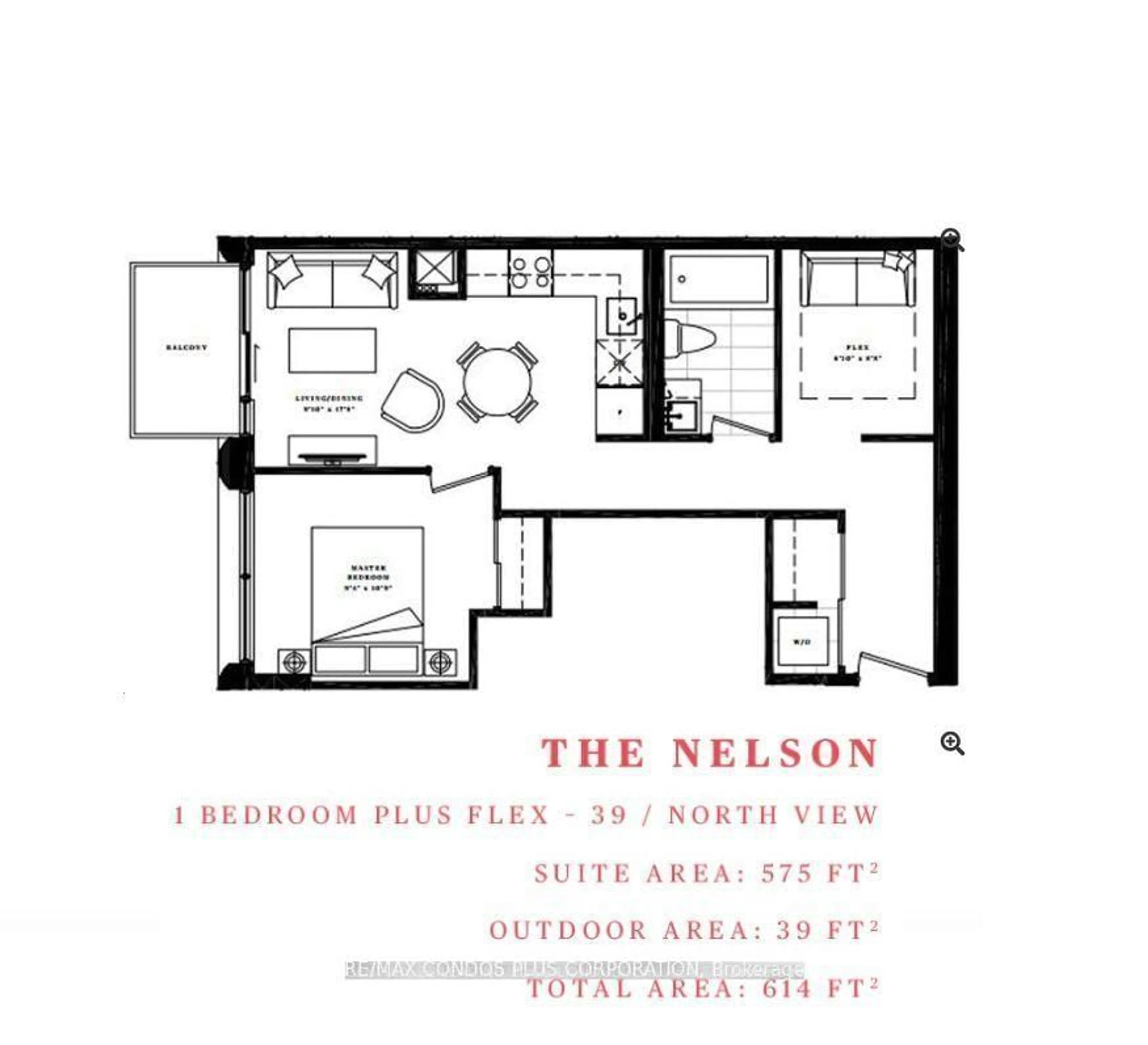 Floor plan for 108 Peter St #1525, Toronto Ontario M5V 0W2