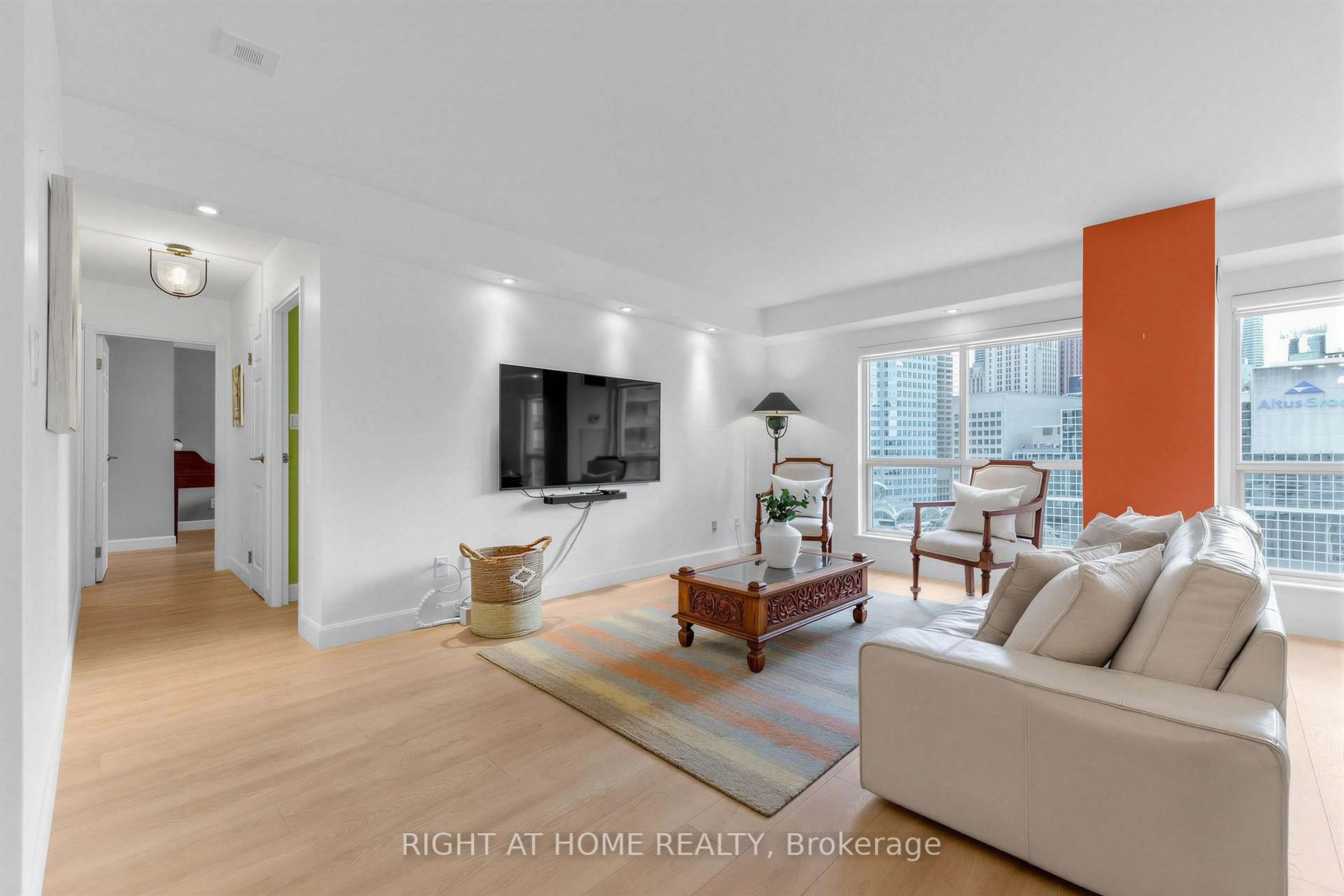 Living room with furniture, unknown for 25 The Esplanade #1505, Toronto Ontario M5E 1W5