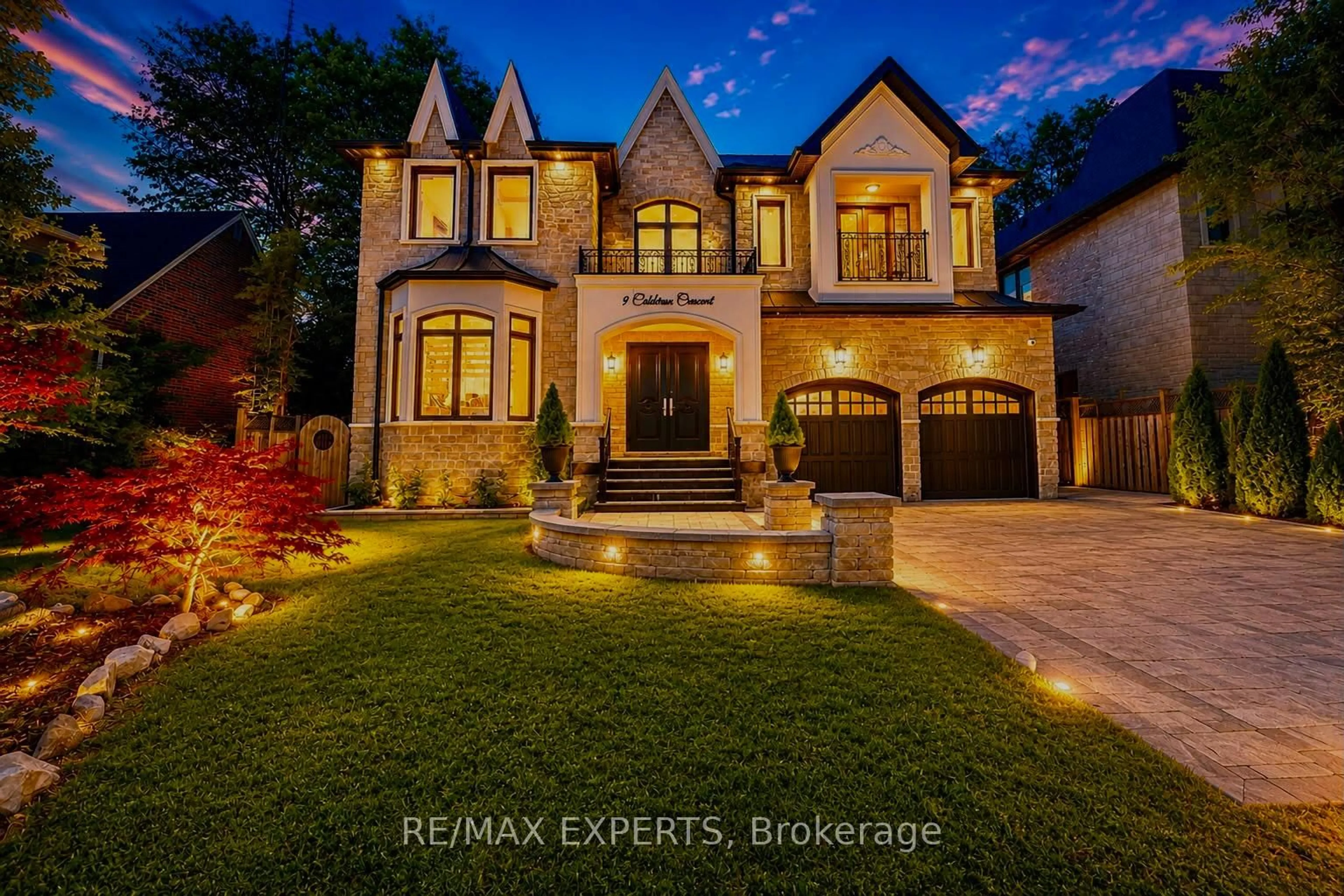 Home with brick exterior material, street for 9 Calderon Cres, Toronto Ontario M2R 2E4