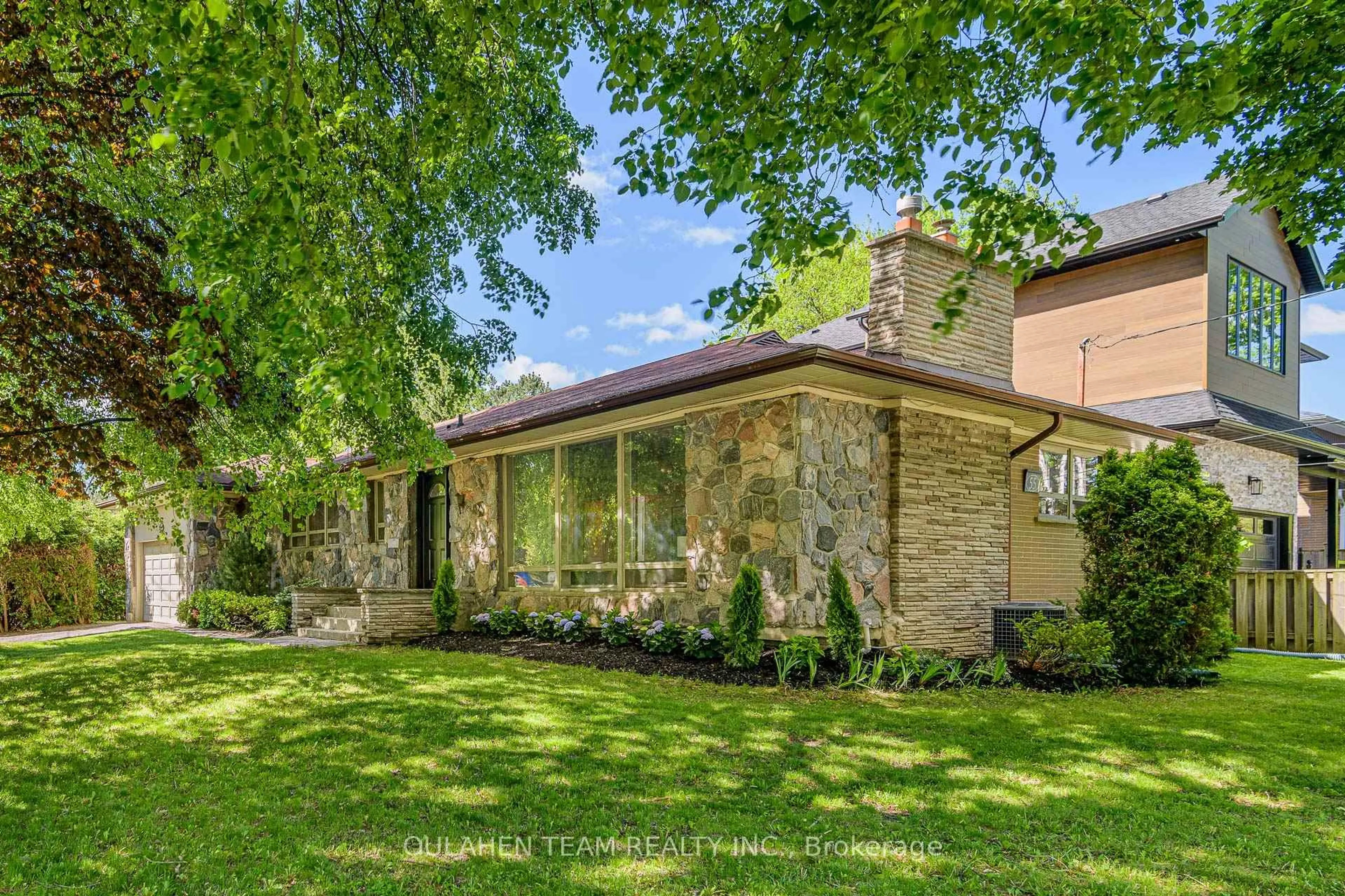 Home with brick exterior material, street for 55 Foxwarren Dr, Toronto Ontario M2K 1L1
