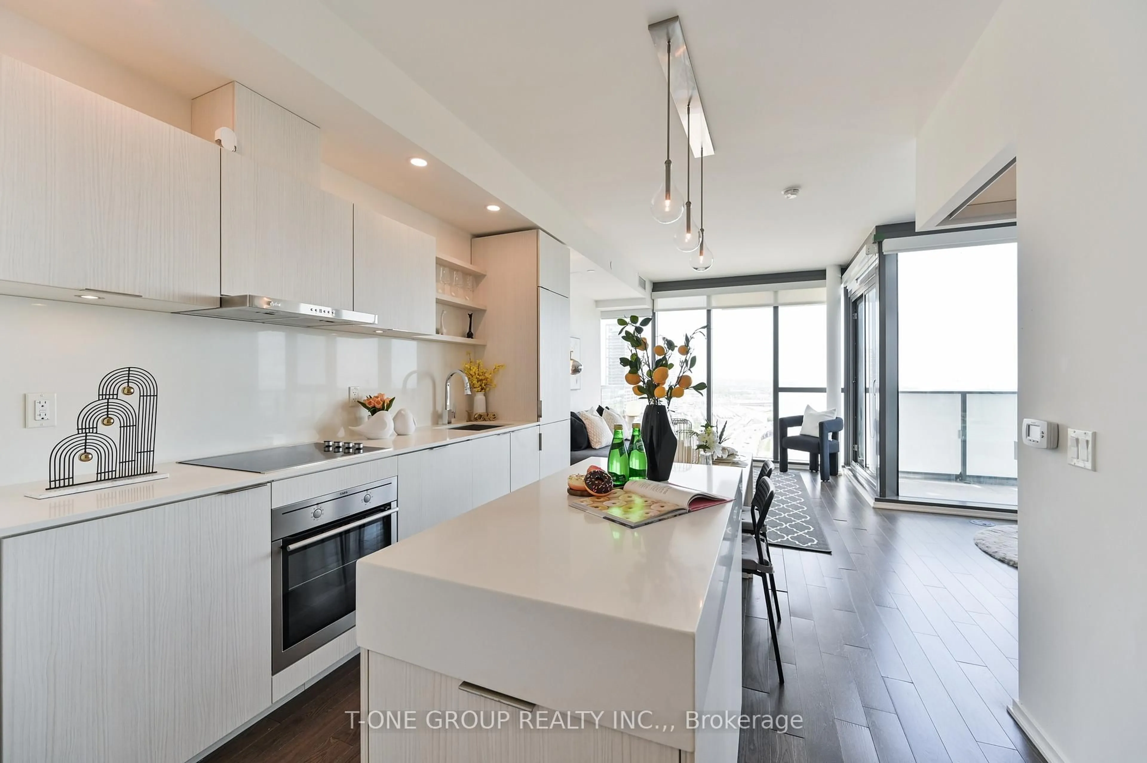 Open concept kitchen, unknown for 16 Bonnycastle St #2706, Toronto Ontario M5A 0C9