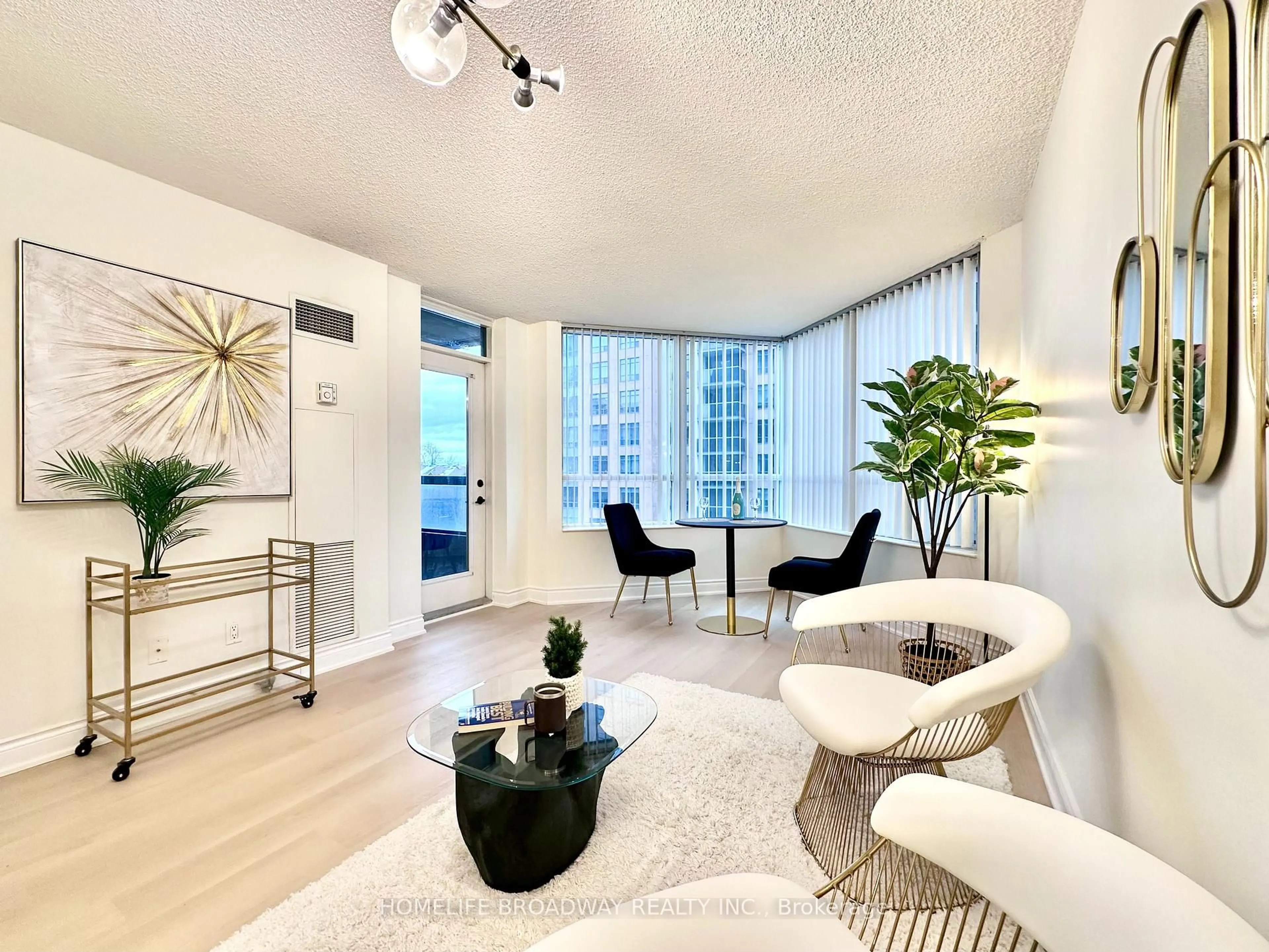 Living room with furniture, unknown for 15 Northtown Way #521, Toronto Ontario M2N 7A2