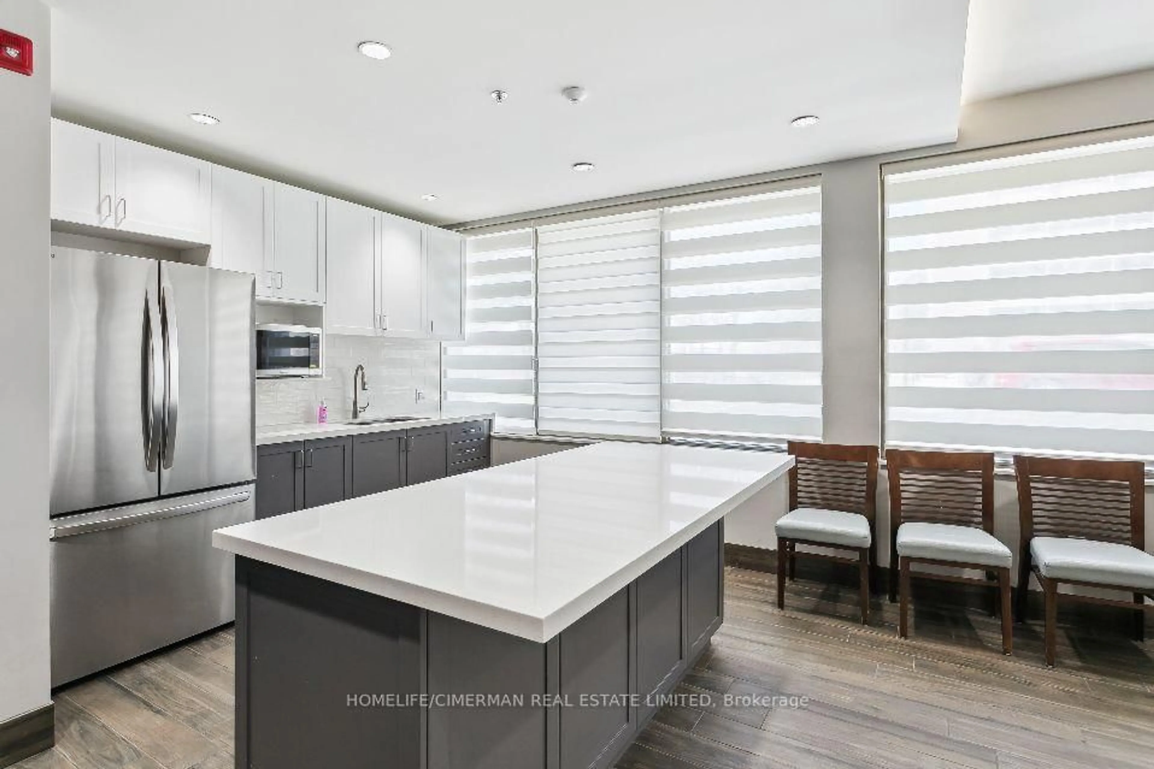 Contemporary kitchen, ceramic/tile floor for 725 Don Mills Rd #305, Toronto Ontario M3C 1S6