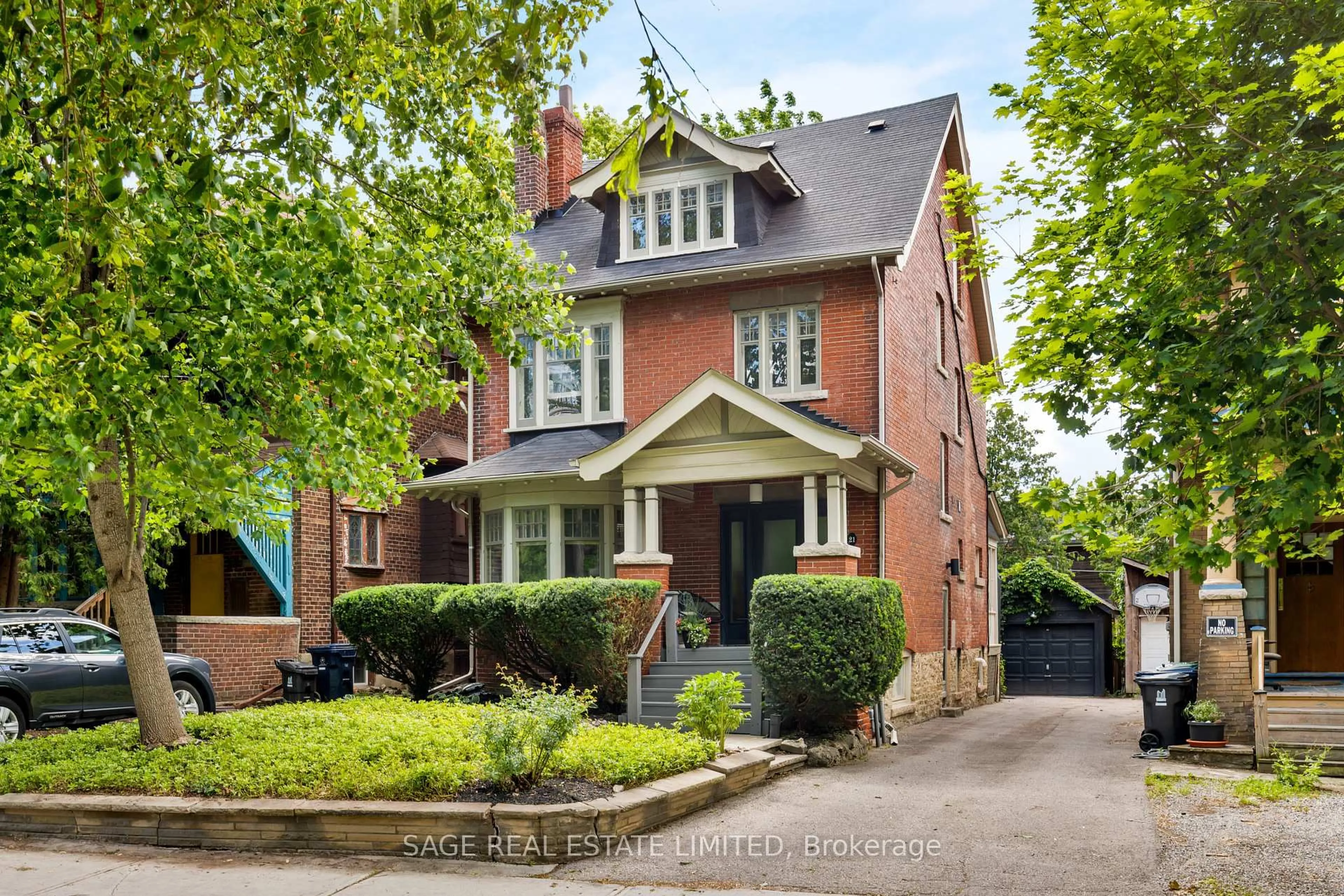 Home with brick exterior material, street for 21 Biggar Ave, Toronto Ontario M6H 2N5