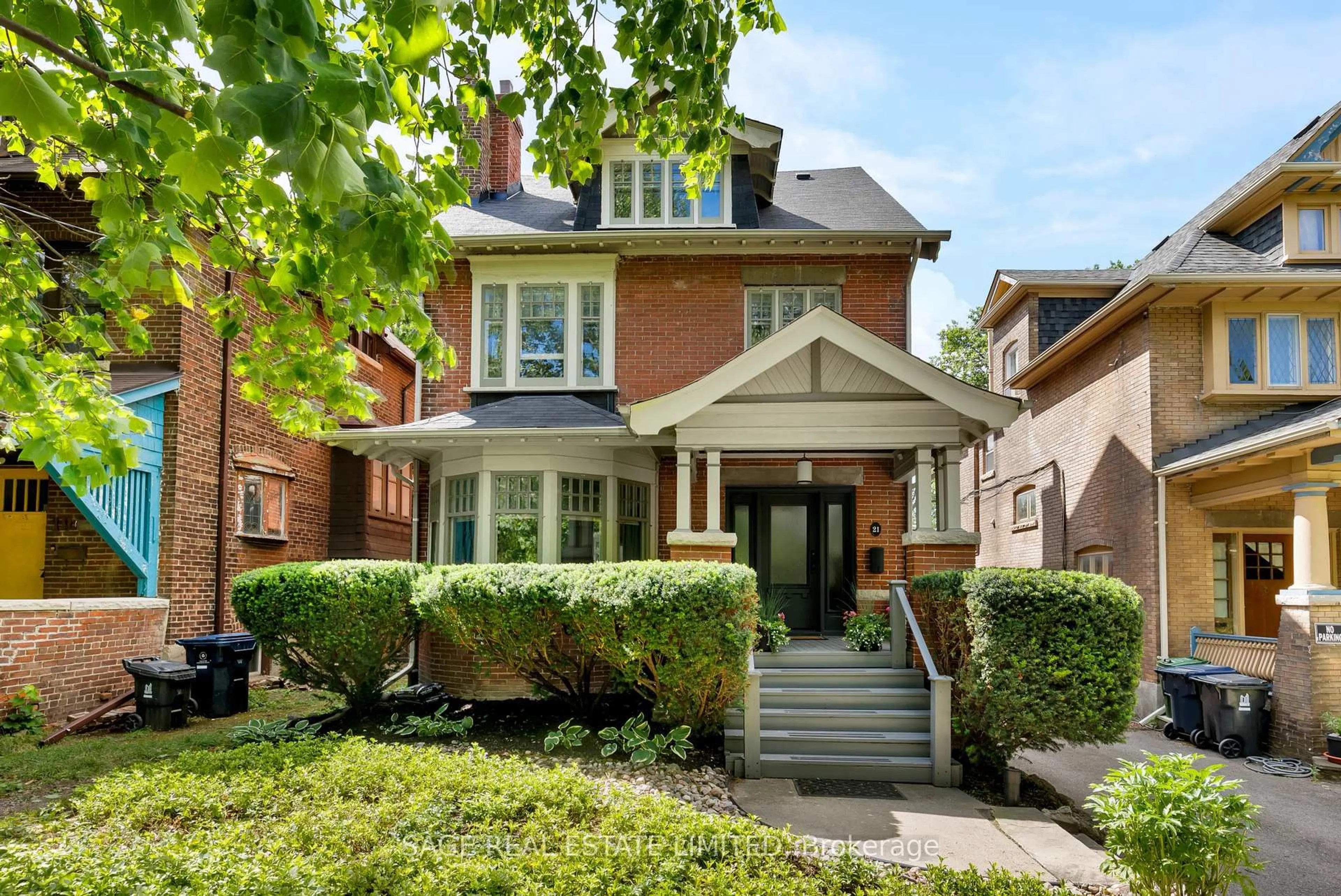 Home with brick exterior material, street for 21 Biggar Ave, Toronto Ontario M6H 2N5