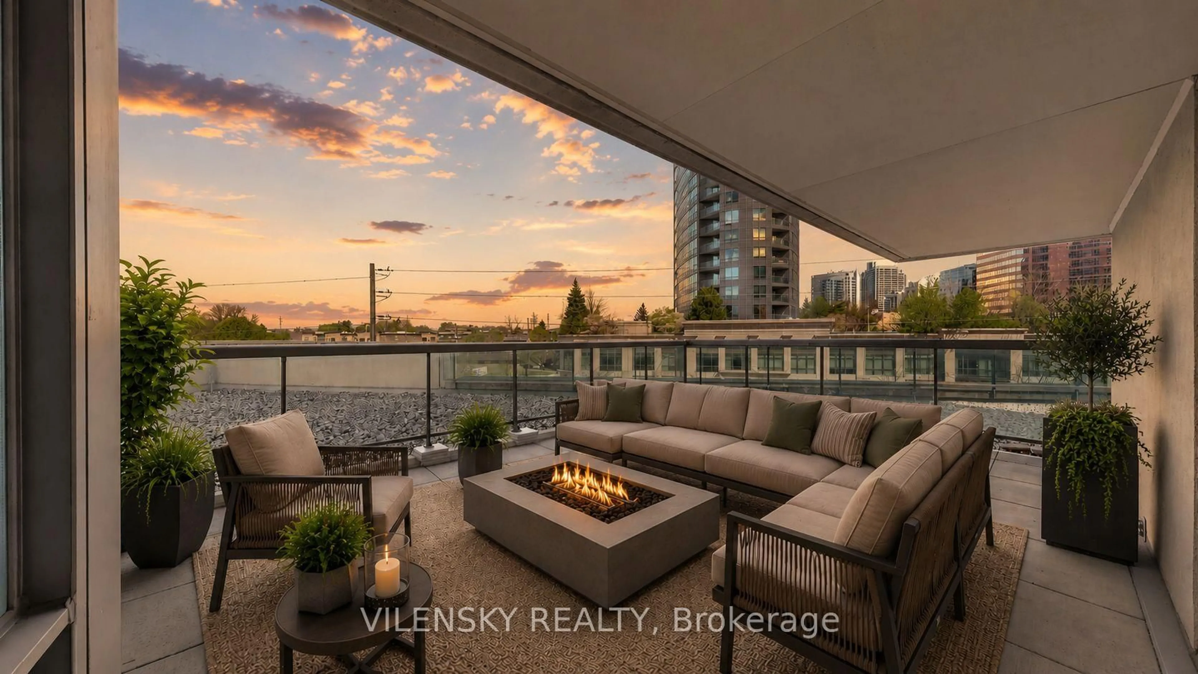 Patio, water/lake/river/ocean view for 509 Beecroft Rd #510, Toronto Ontario M2N 0A3