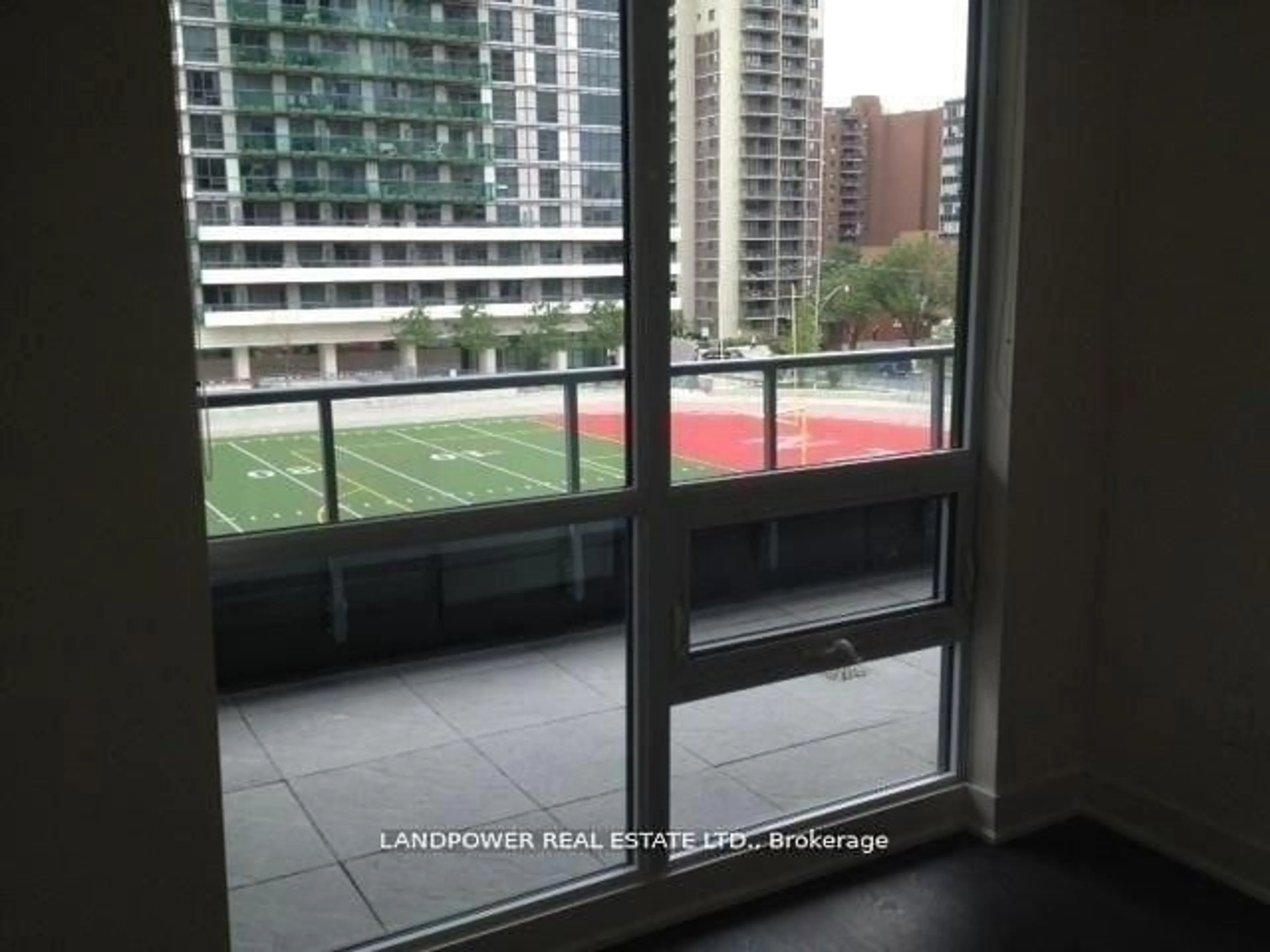 Balcony in the apartment, city buildings view from balcony for 30 Roehampton Ave #313, Toronto Ontario M4P 0B9