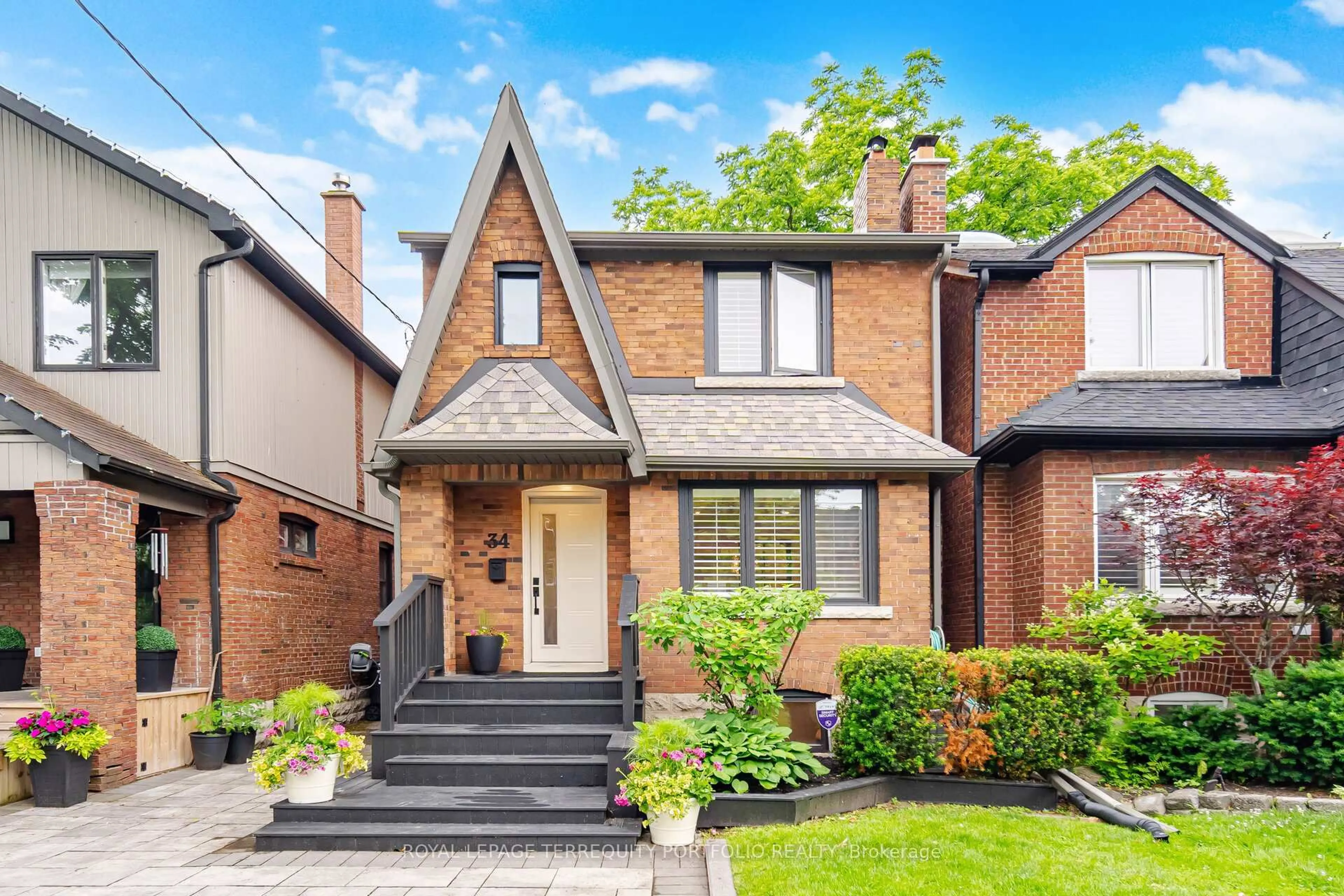 Home with brick exterior material, street for 34 Donegall Dr, Toronto Ontario M4G 3G5
