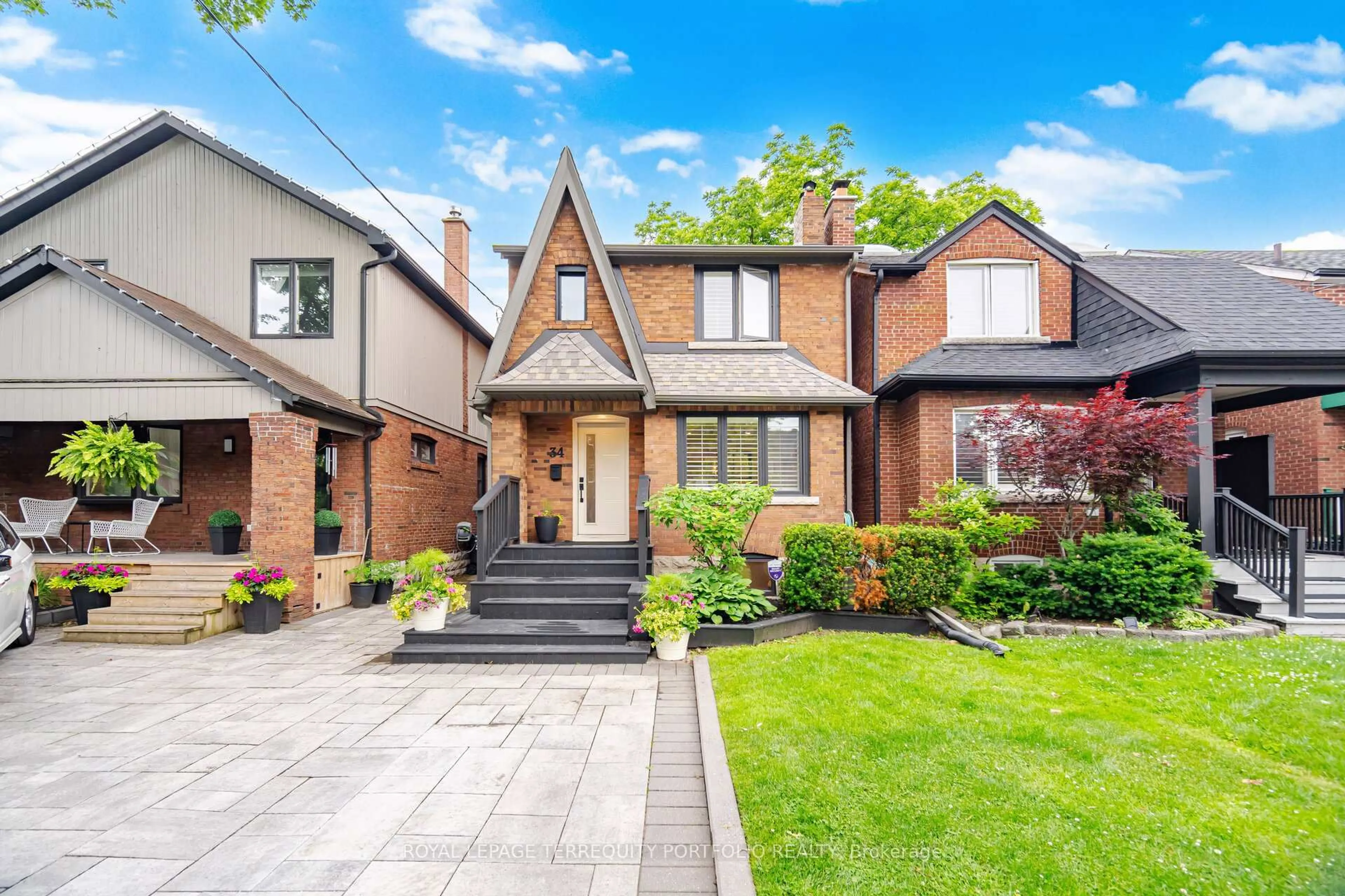 Home with brick exterior material, street for 34 Donegall Dr, Toronto Ontario M4G 3G5