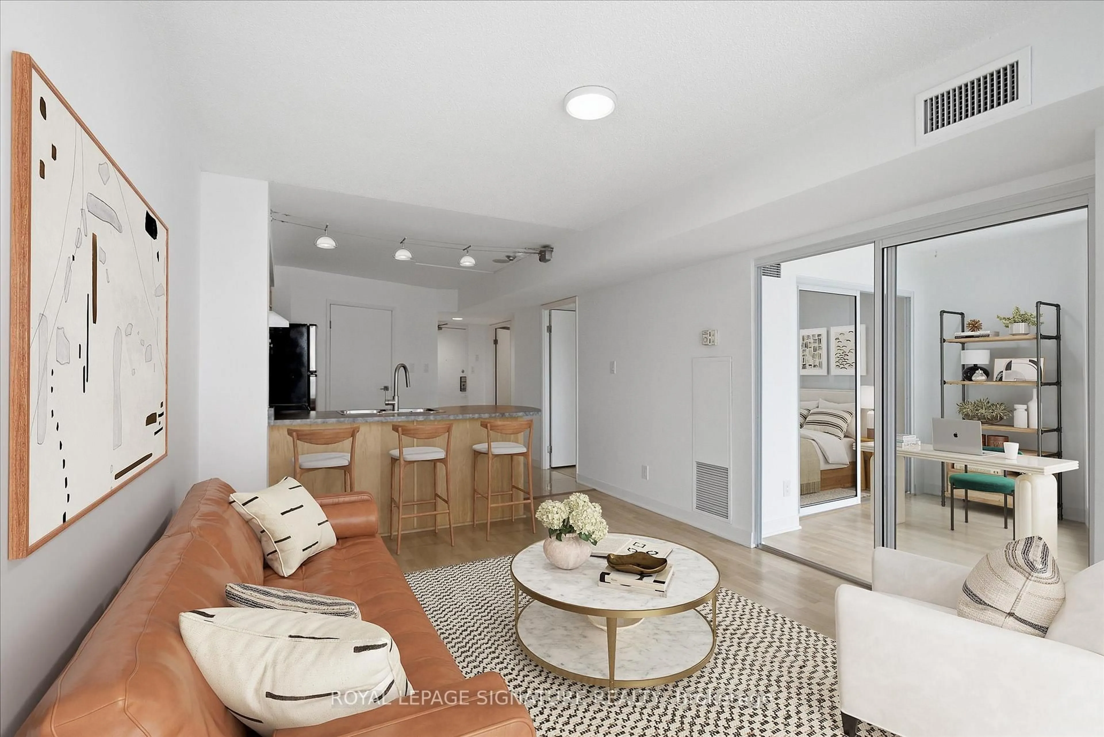 Living room with furniture, unknown for 650 Queens Quay #1605, Toronto Ontario M5V 3N2