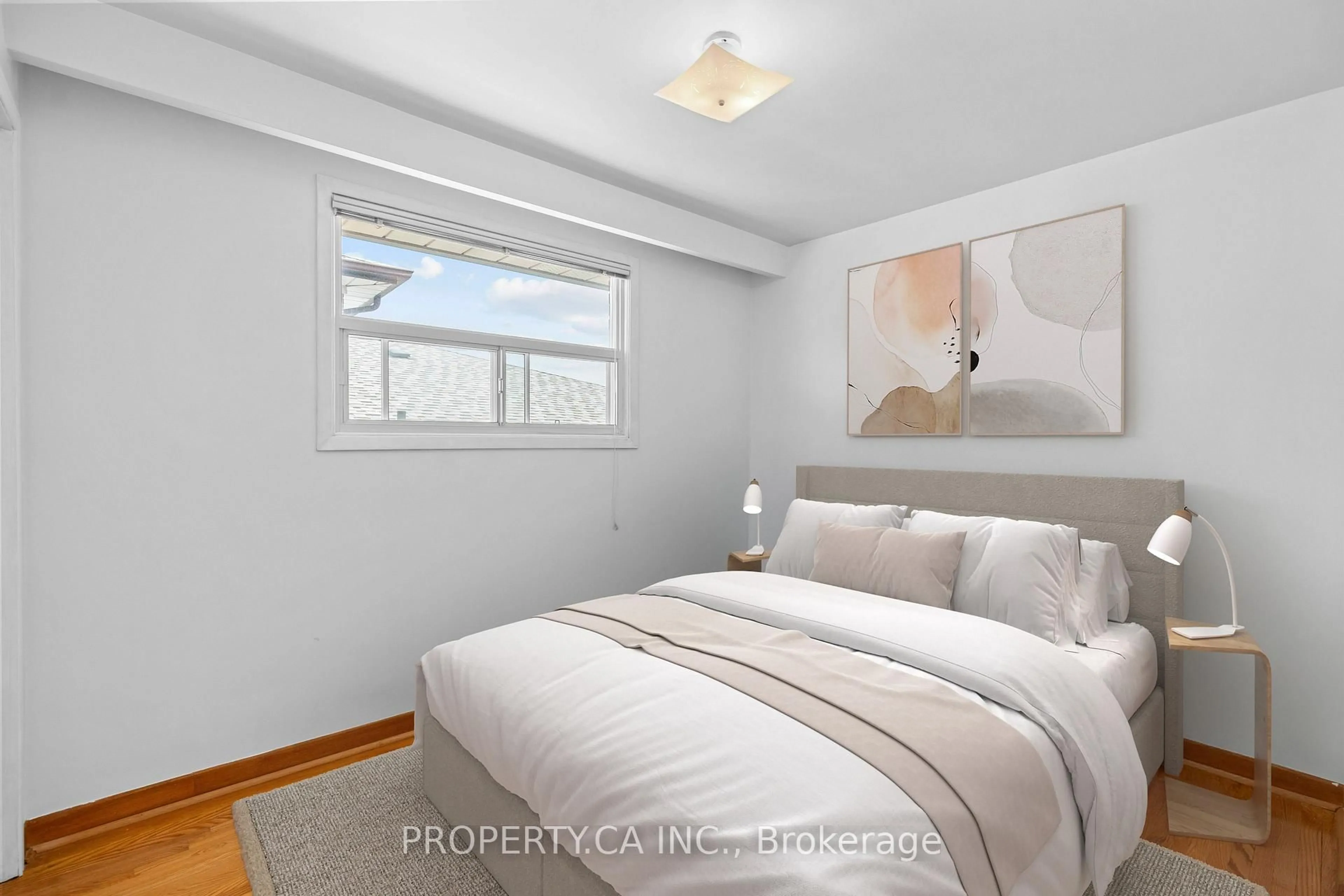 Bedroom with bed, unknown for 48 Navaho Dr, Toronto Ontario M2H 2X3