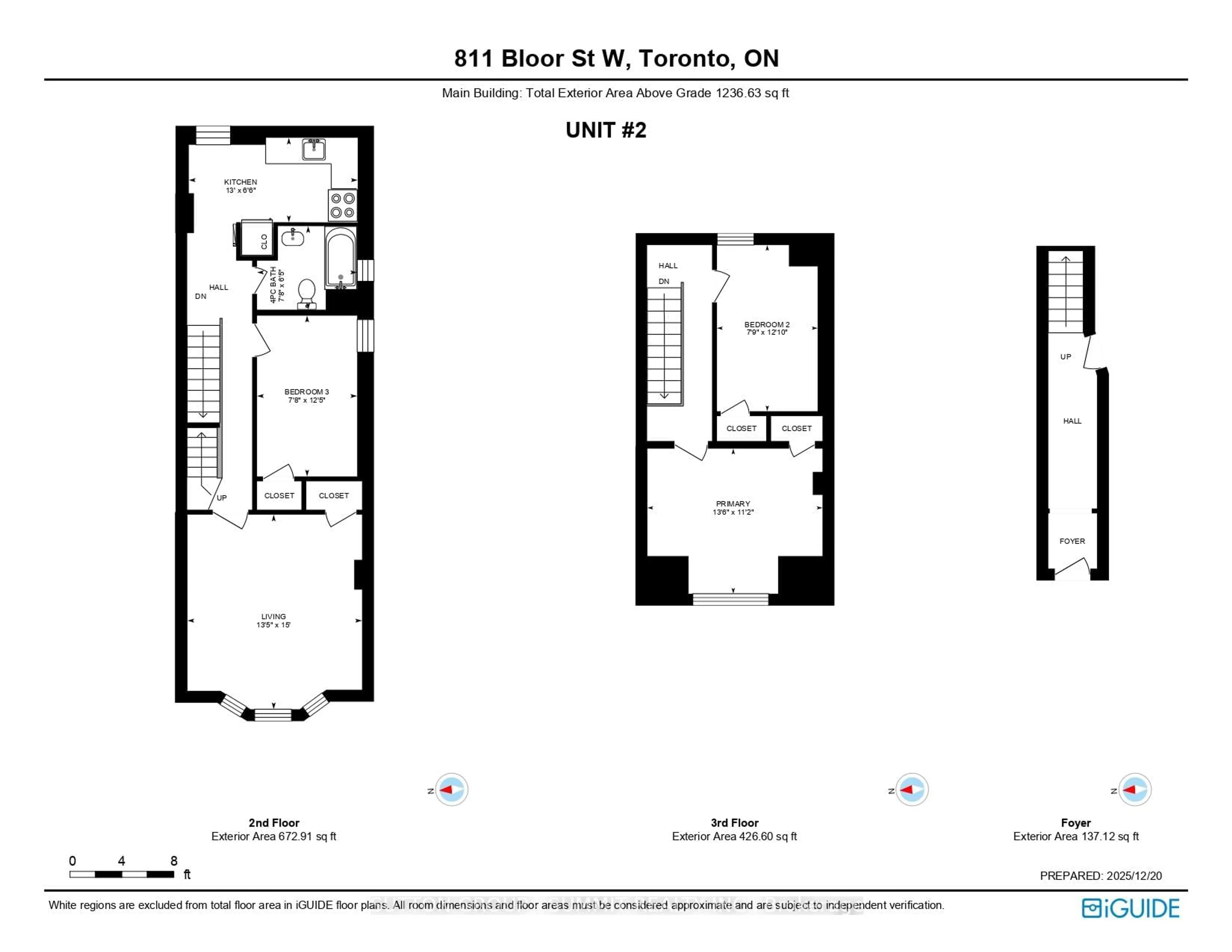 Floor plan for 811 Bloor St, Toronto Ontario M6G 1L8