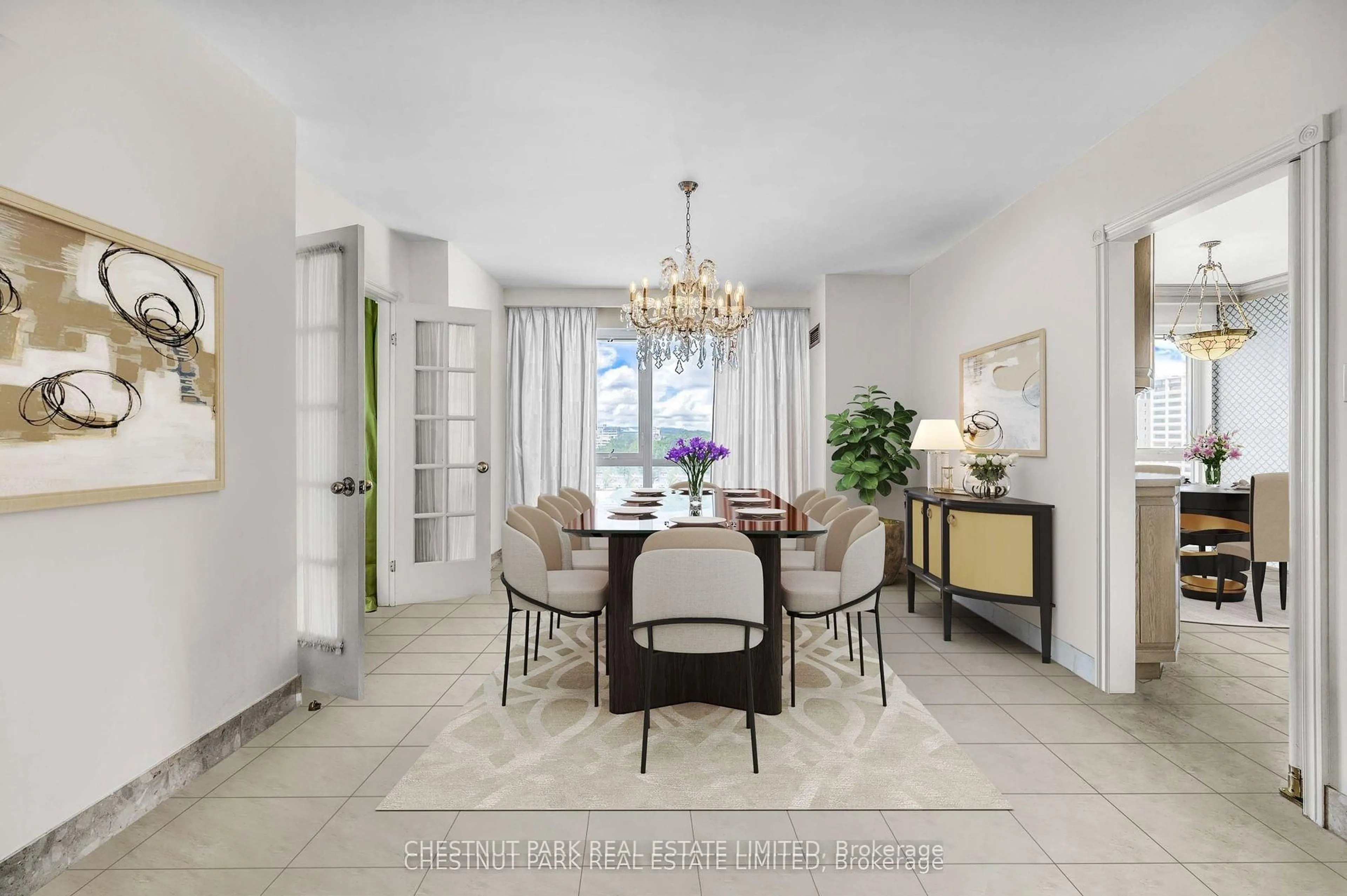 Dining room, ceramic/tile floor for 40 Rosehill Ave #PHG, Toronto Ontario M4T 1G5