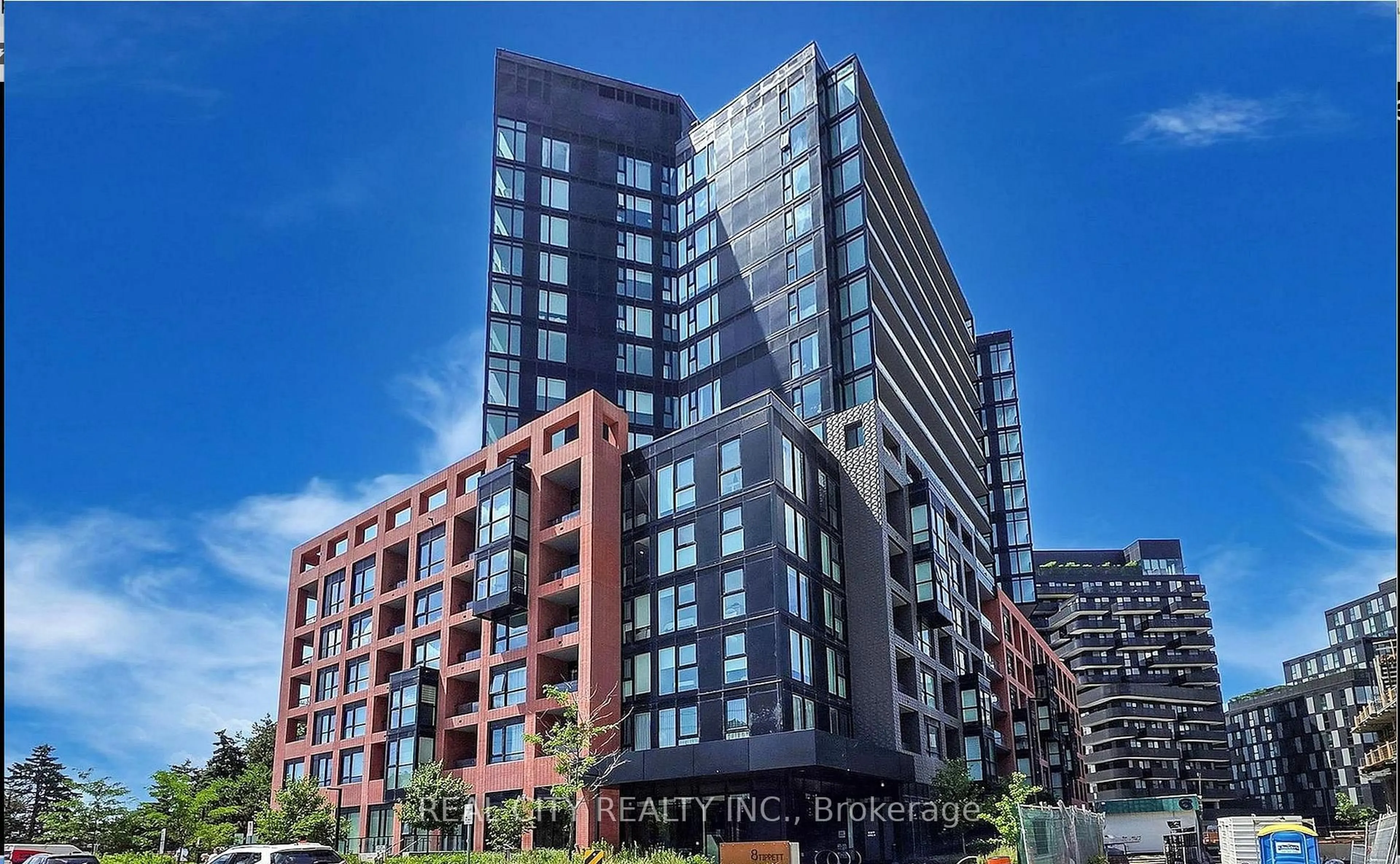 A pic from outside/outdoor area/front of a property/back of a property/a pic from drone, unknown for 8 Tippett Rd #808, Toronto Ontario M3H 0E7