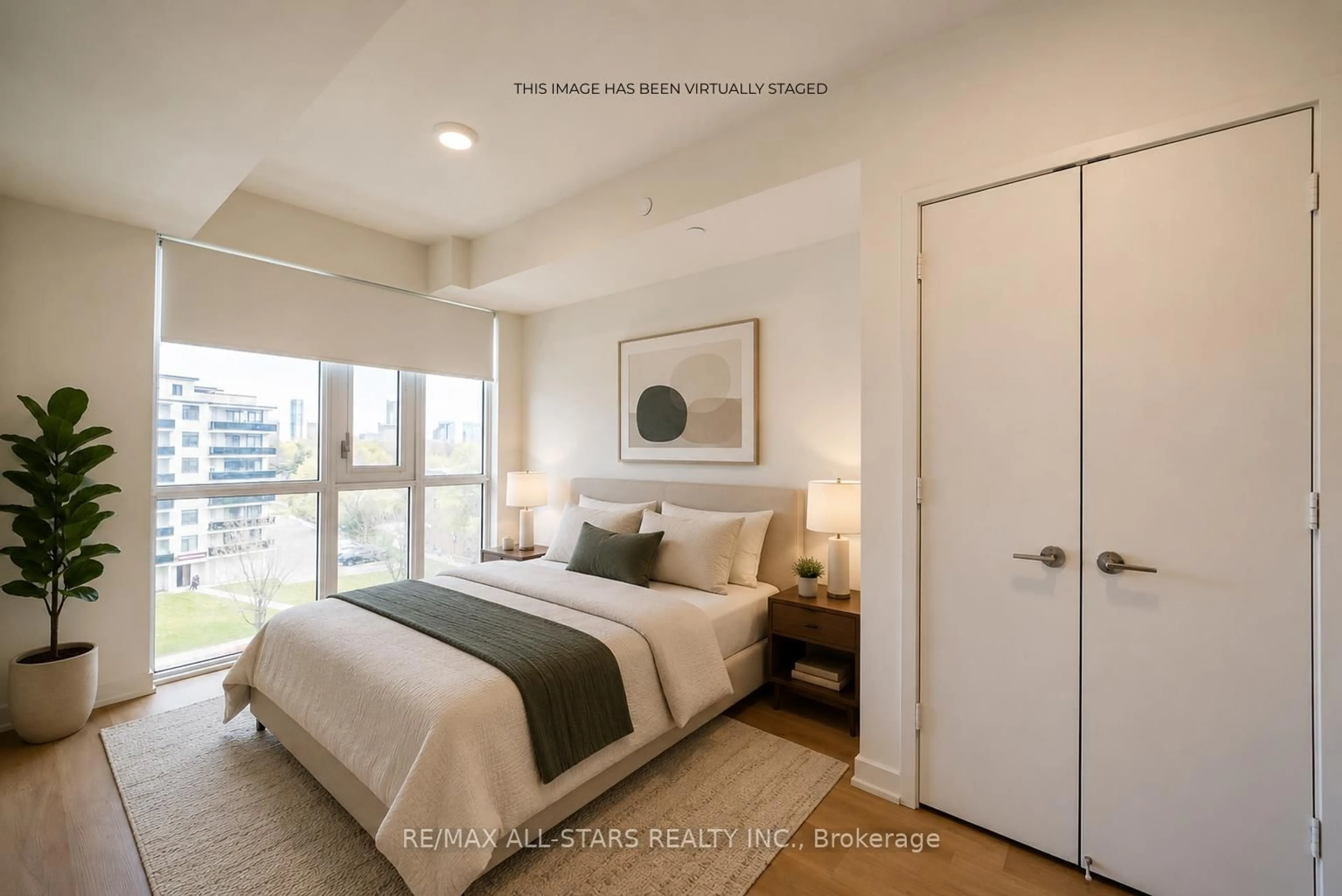 Bedroom with bed, unknown for 10 Deerlick Crt #605, Toronto Ontario M3A 0A7