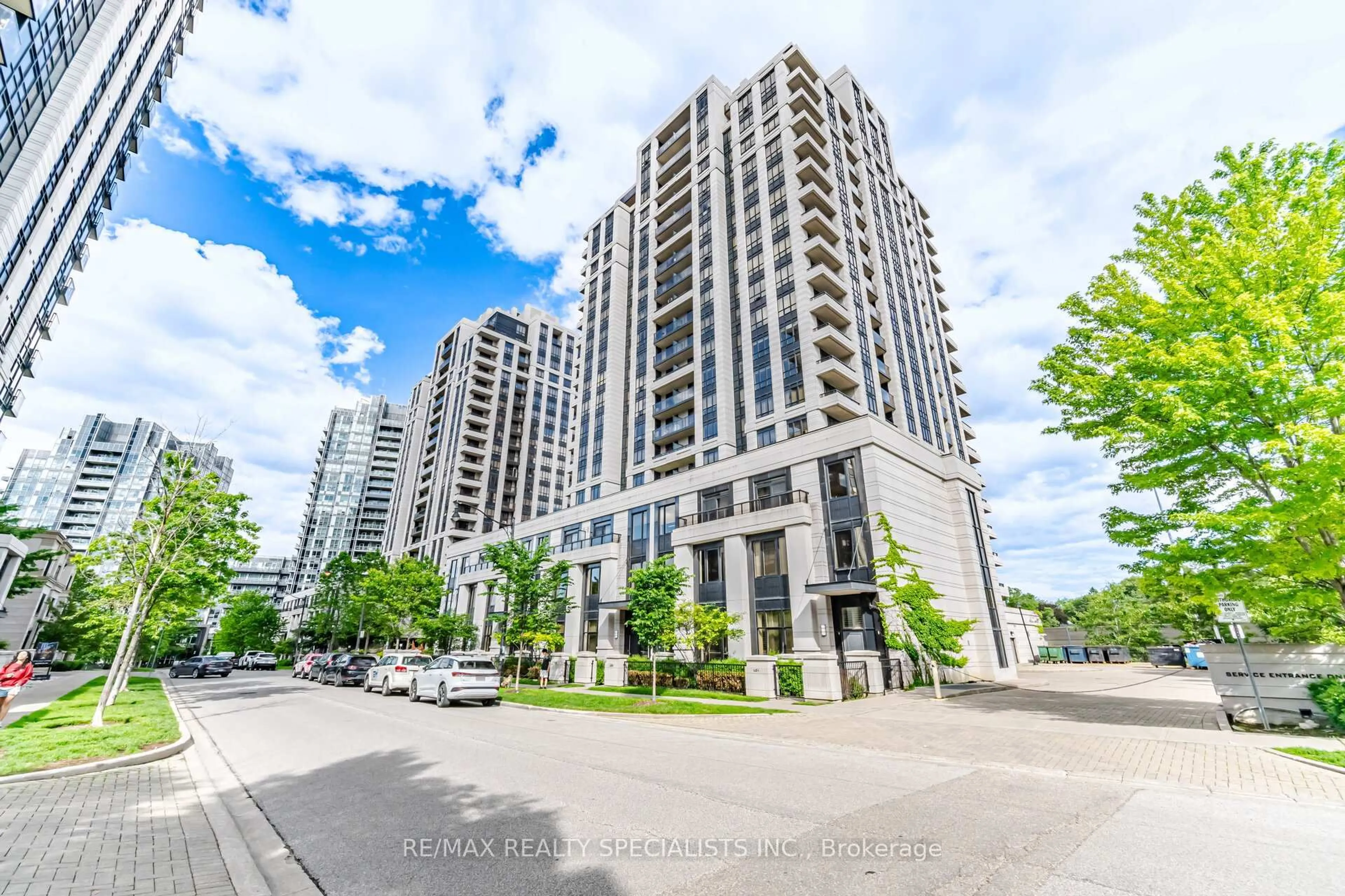 A pic from outside/outdoor area/front of a property/back of a property/a pic from drone, street for 100 Harrison Garden Blvd #714, Toronto Ontario M2N 0C2
